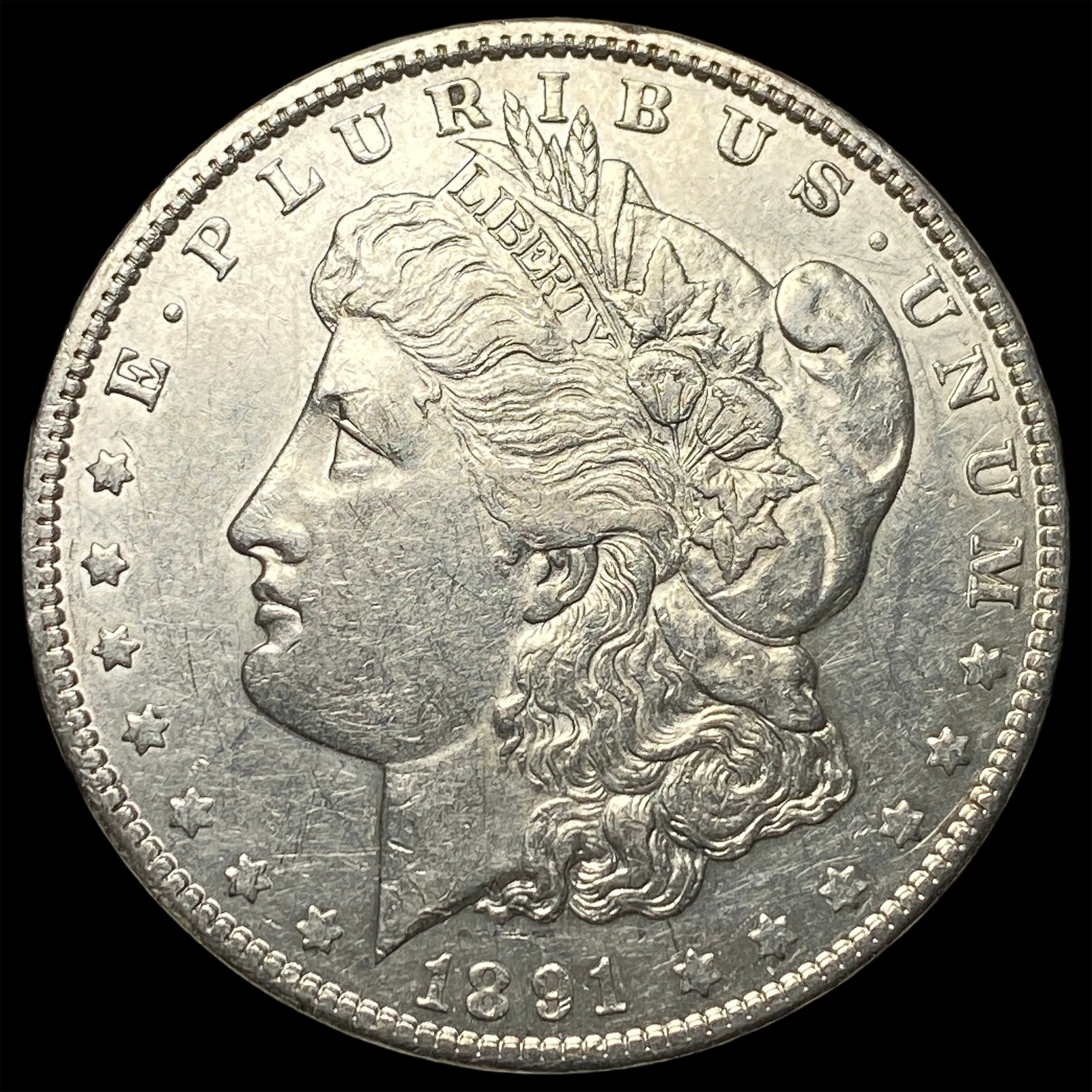 1891-O Morgan Silver Dollar CHOICE AU: 1891-O Morgan Silver Dollar CHOICE AU