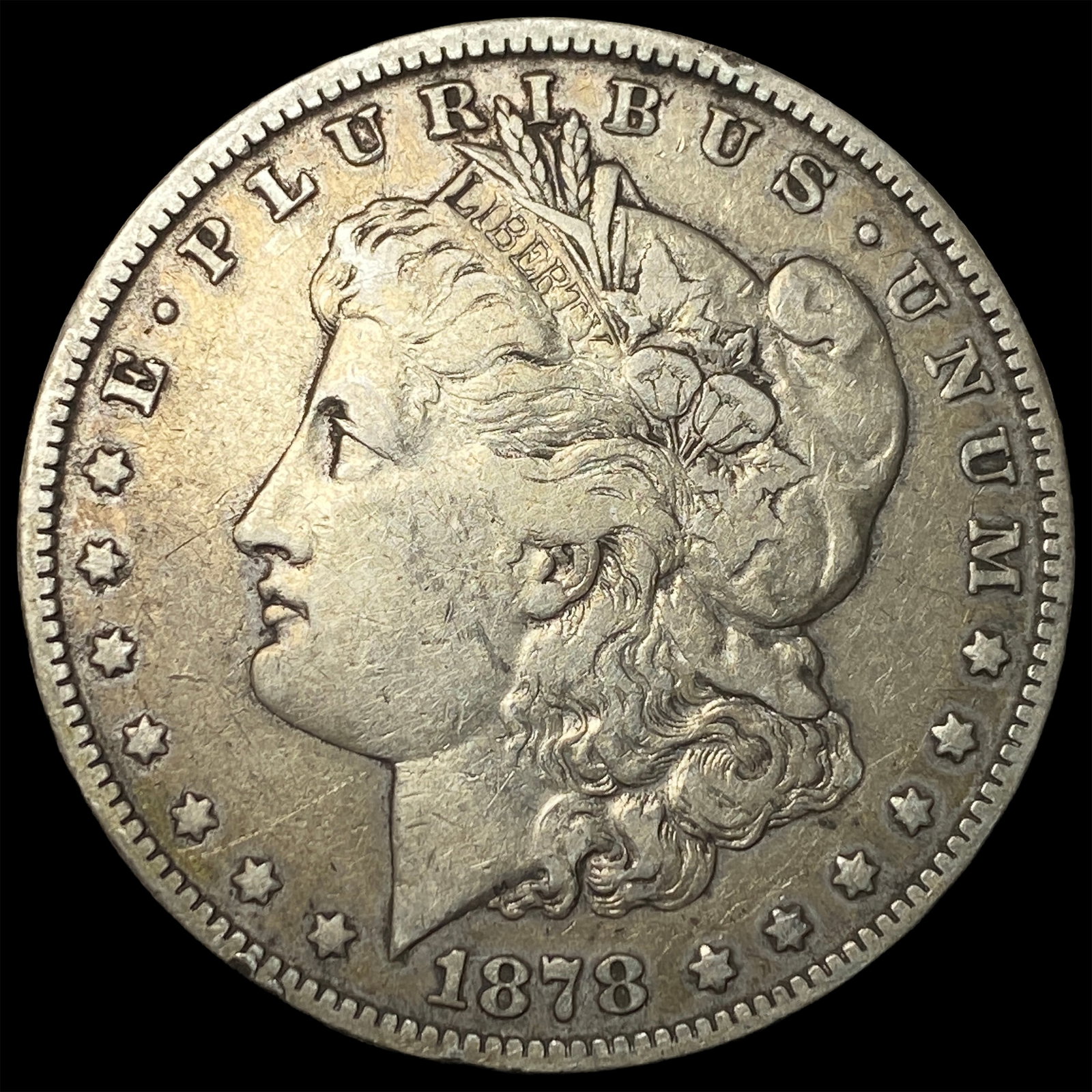 1878 Silver Morgan Dollar NEARLY UNCIRCULATED: 1878 Silver Morgan Dollar NEARLY UNCIRCULATED