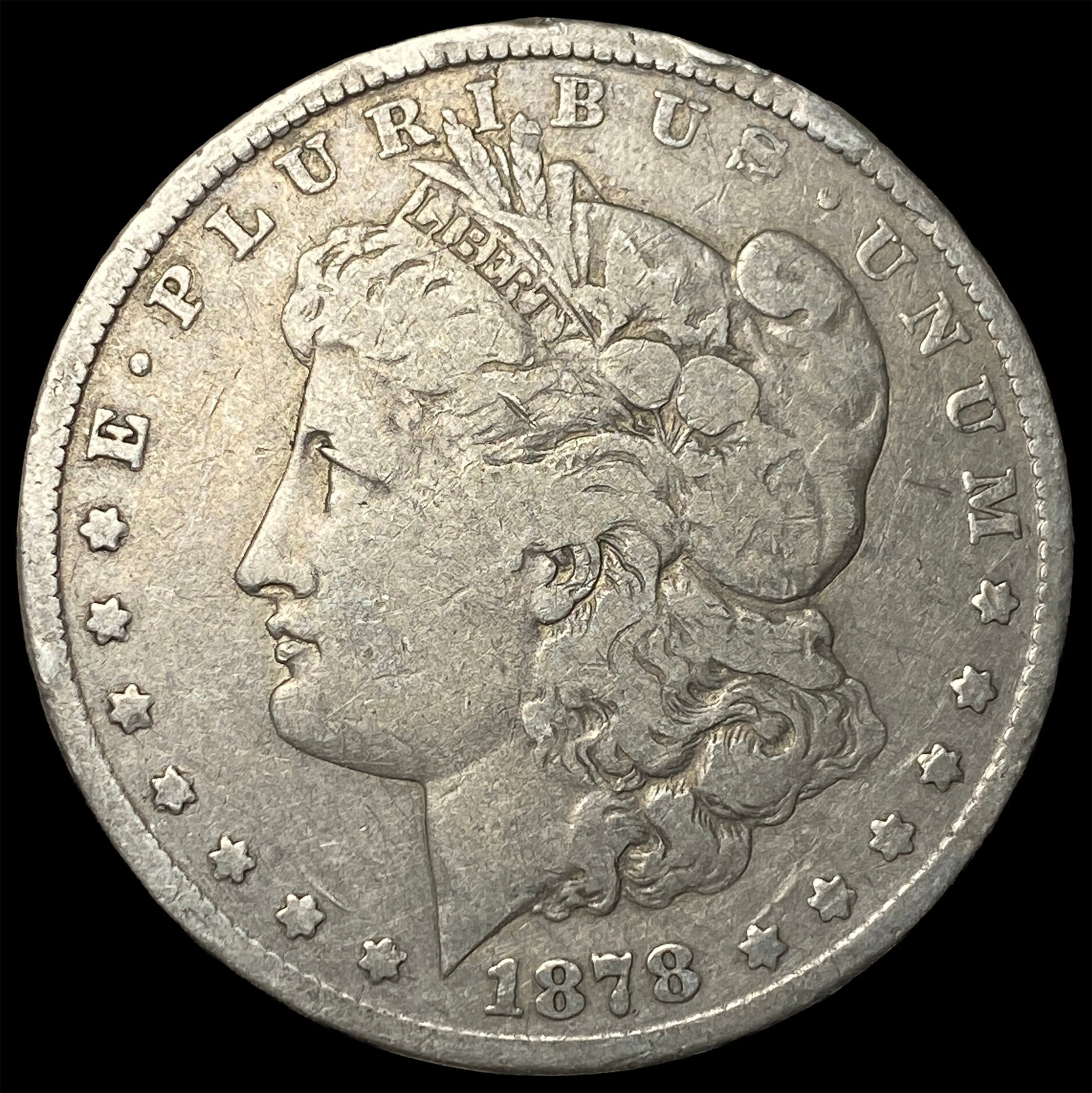 1878-CC Silver Morgan Dollar LIGHTLY CIRCULATED: 1878-CC Silver Morgan Dollar LIGHTLY CIRCULATED