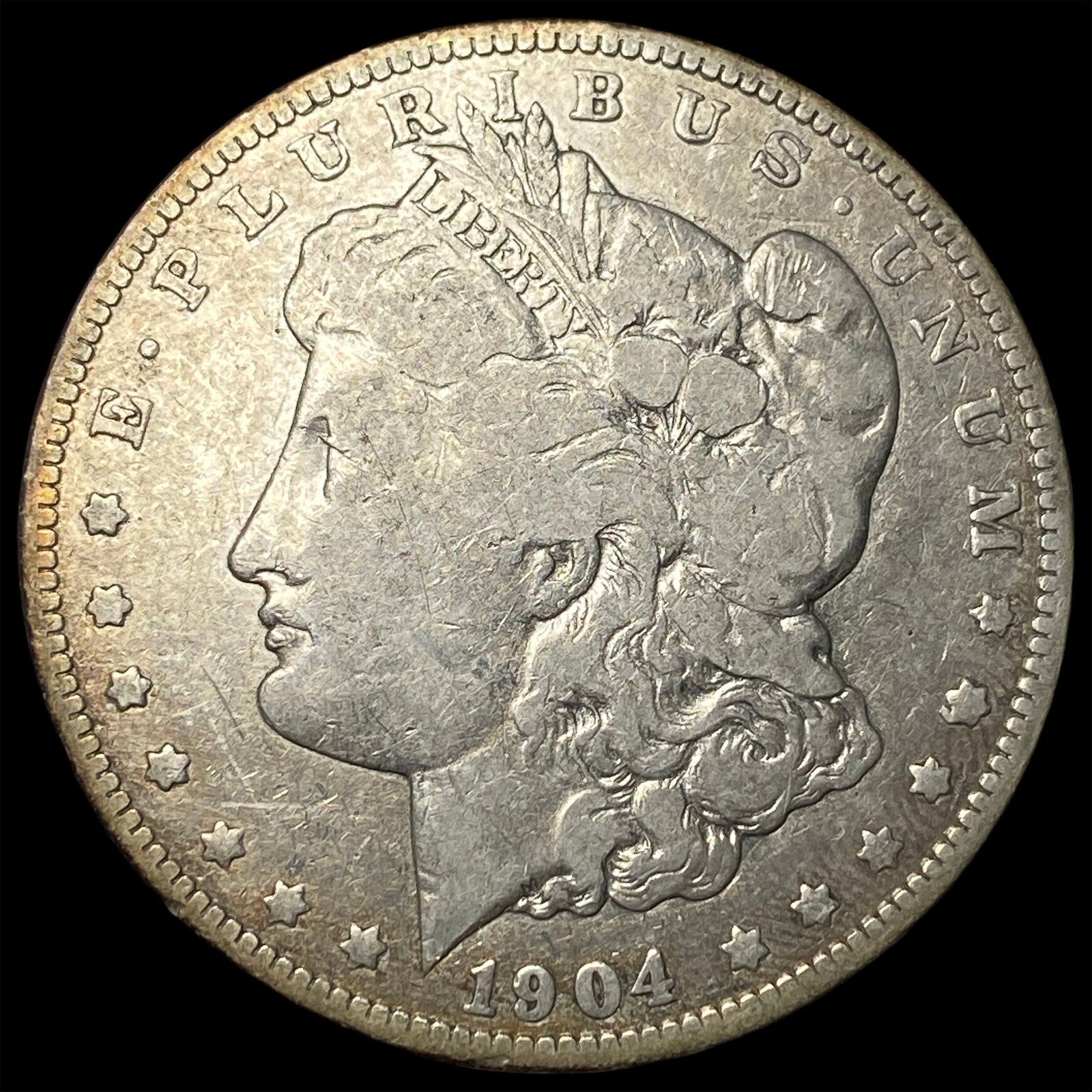 1904-O Silver Morgan Dollar LIGHTLY CIRCULATED (1 of 2)