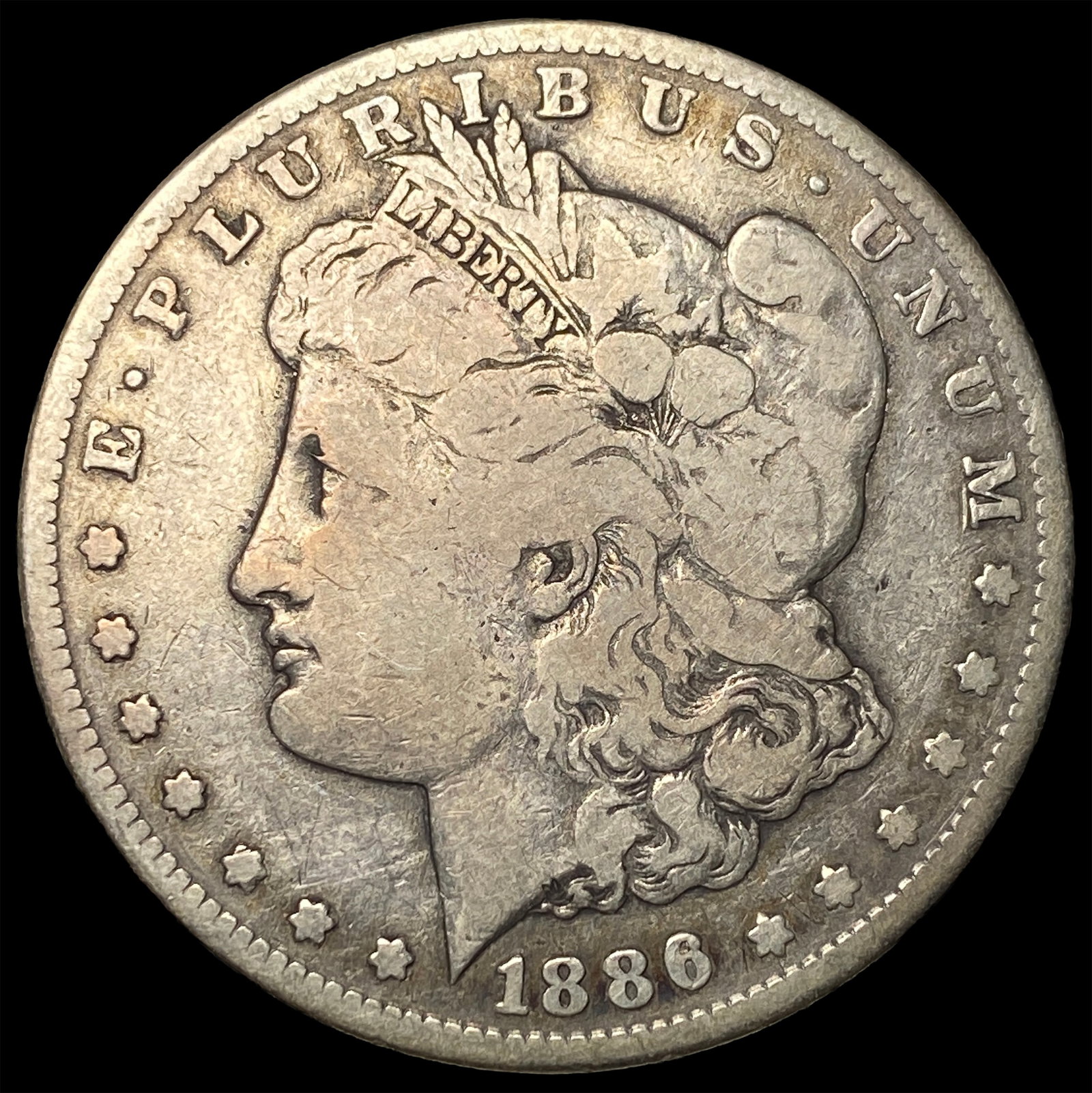 1886 Silver Morgan Dollar NEARLY UNCIRCULATED: 1886 Silver Morgan Dollar NEARLY UNCIRCULATED