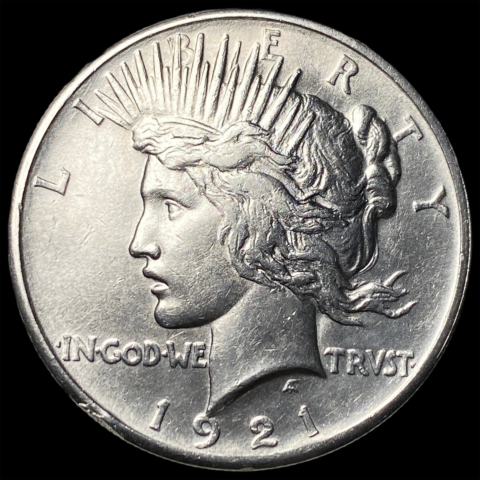 1921 Silver High Relief Peace Dollar UNCIRCULATED: 1921 Silver High Relief Peace Dollar UNCIRCULATED