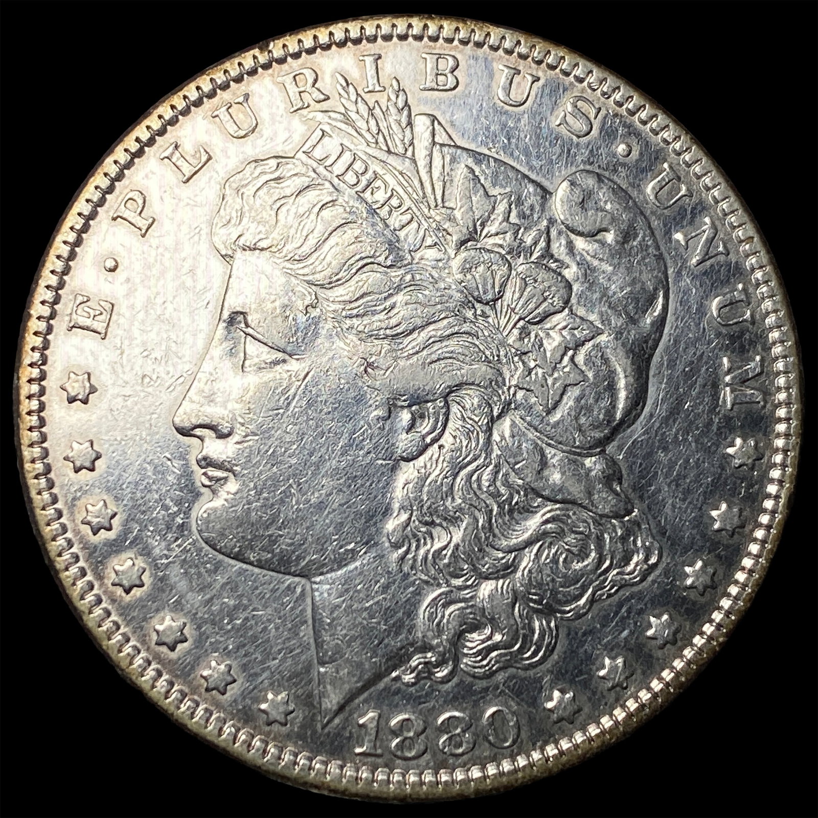 1880-S Silver Morgan Dollar CLOSELY UNCIRCULATED: 1880-S Silver Morgan Dollar CLOSELY UNCIRCULATED