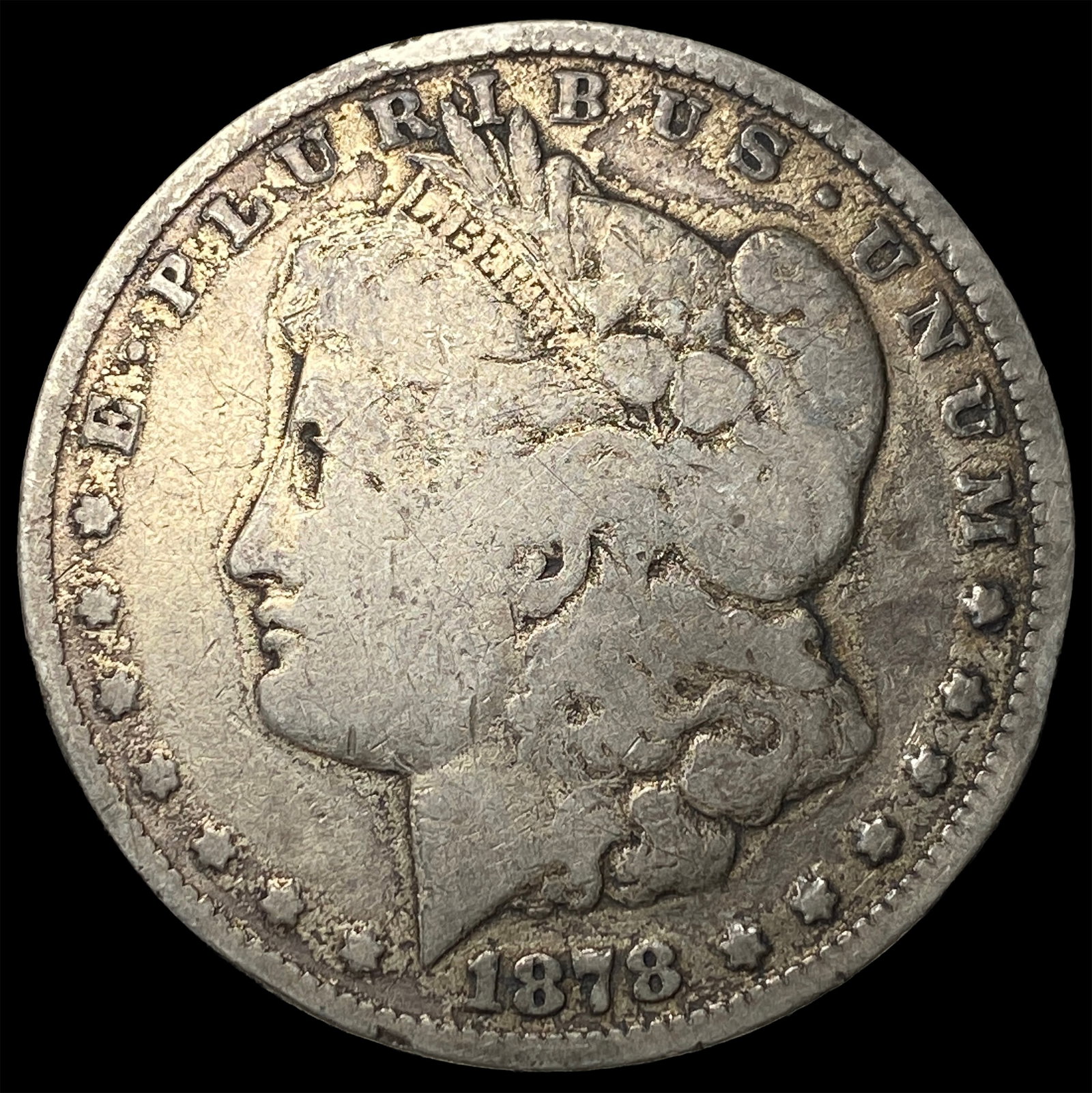 1878-S Silver Morgan Dollar LIGHTLY CIRCULATED: 1878-S Silver Morgan Dollar LIGHTLY CIRCULATED