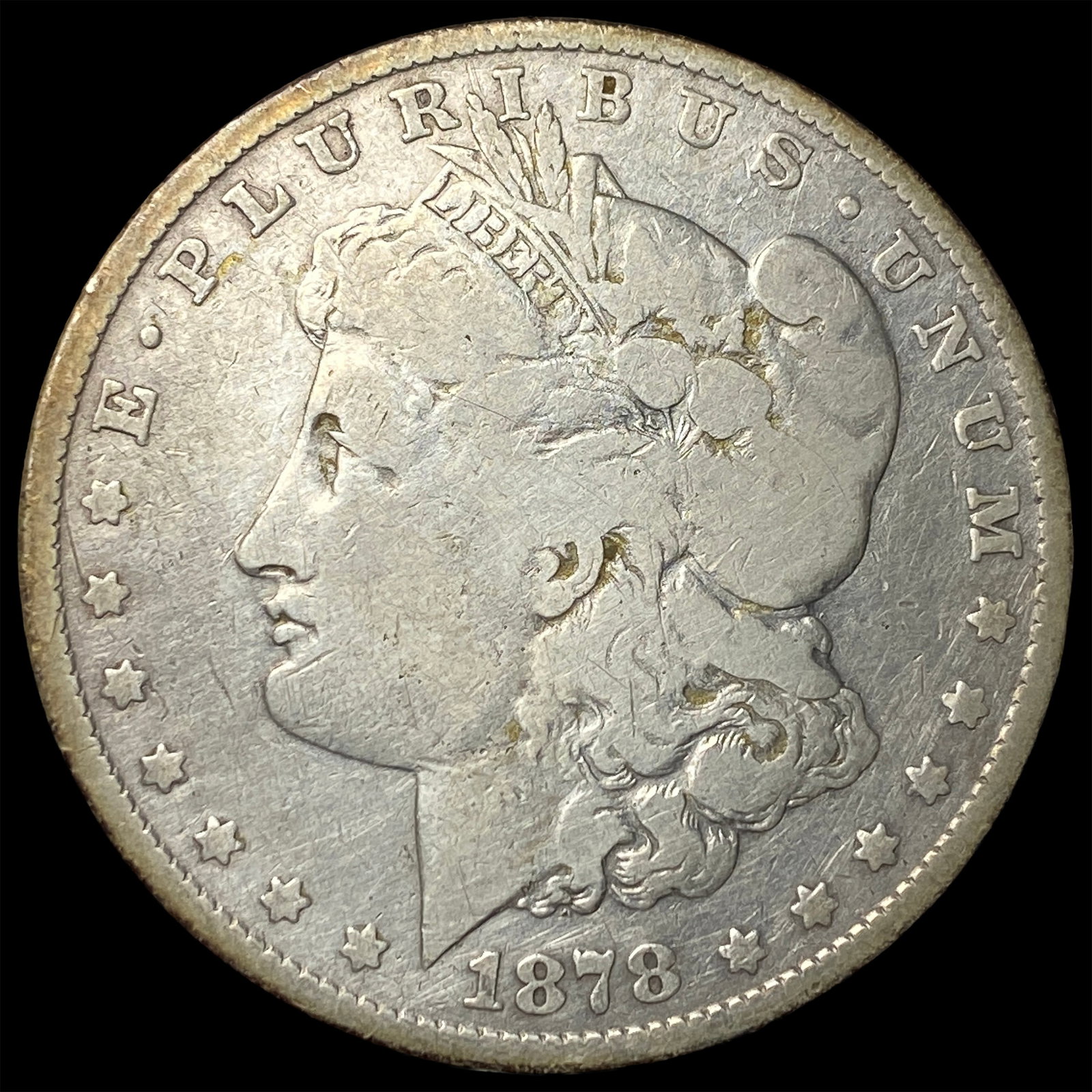 1878-S Silver Morgan Dollar LIGHTLY CIRCULATED: 1878-S Silver Morgan Dollar LIGHTLY CIRCULATED
