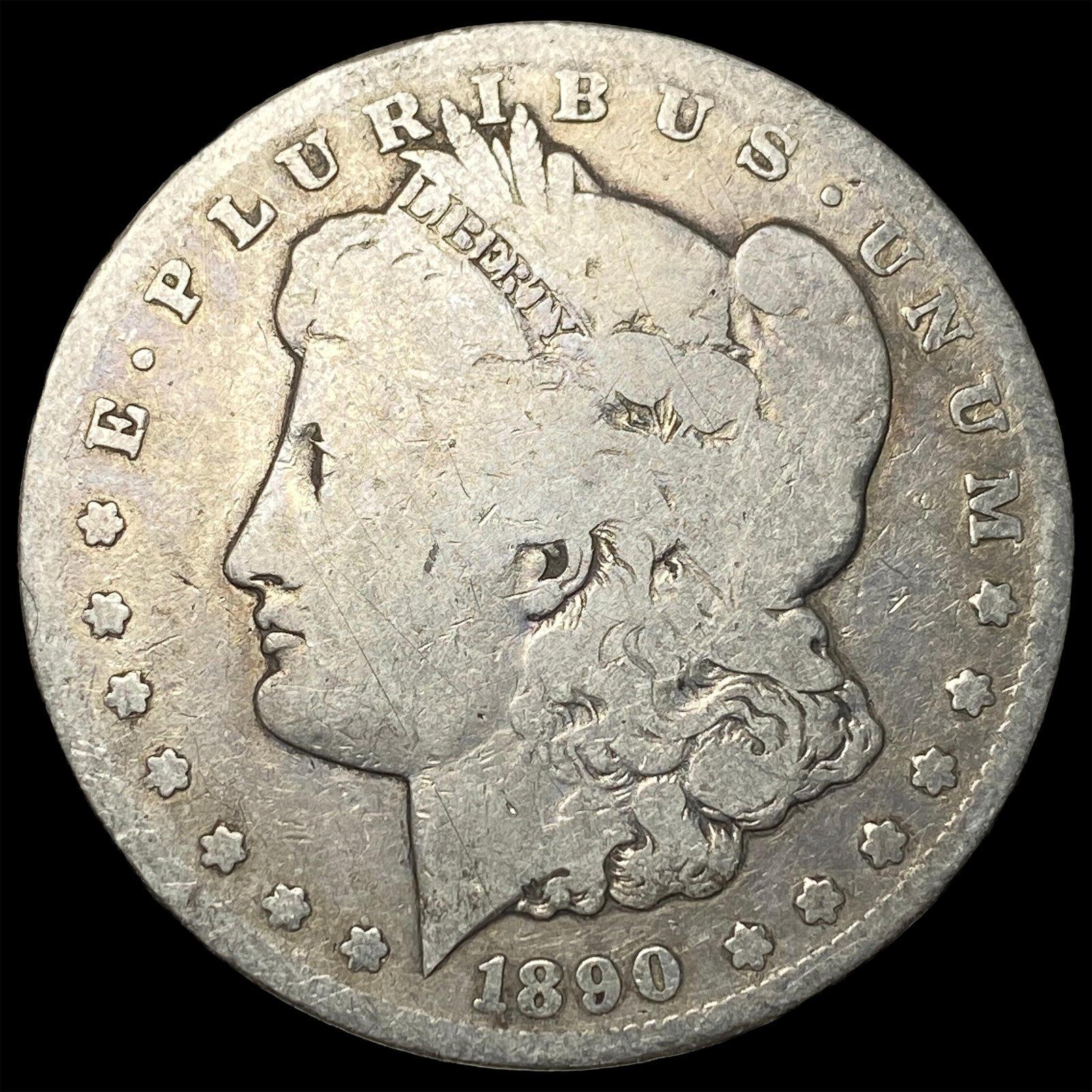 1890-CC Silver Morgan Dollar NICELY CIRCULATED: 1890-CC Silver Morgan Dollar NICELY CIRCULATED