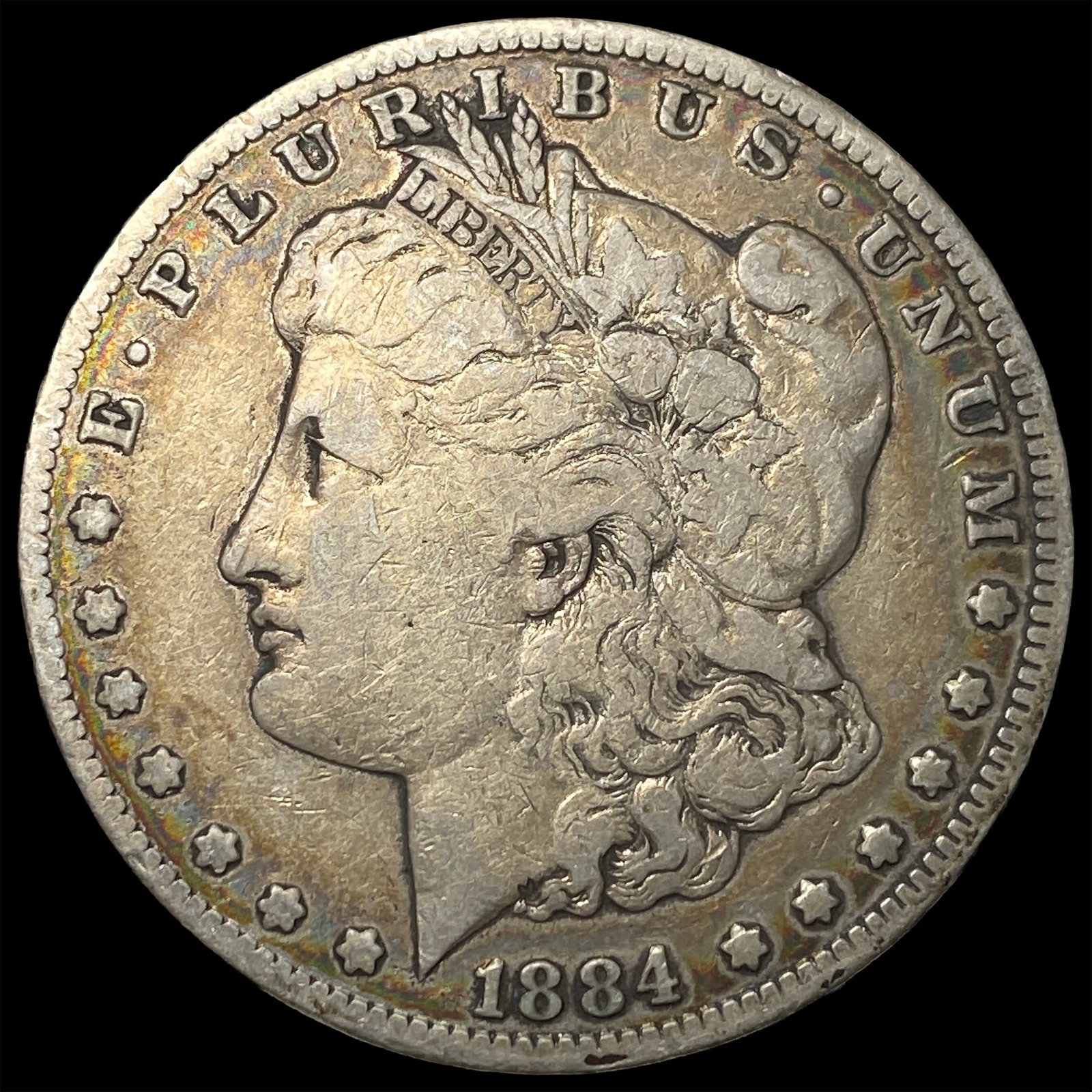 1884-CC Silver Morgan Dollar LIGHTLY CIRCULATED: 1884-CC Silver Morgan Dollar LIGHTLY CIRCULATED