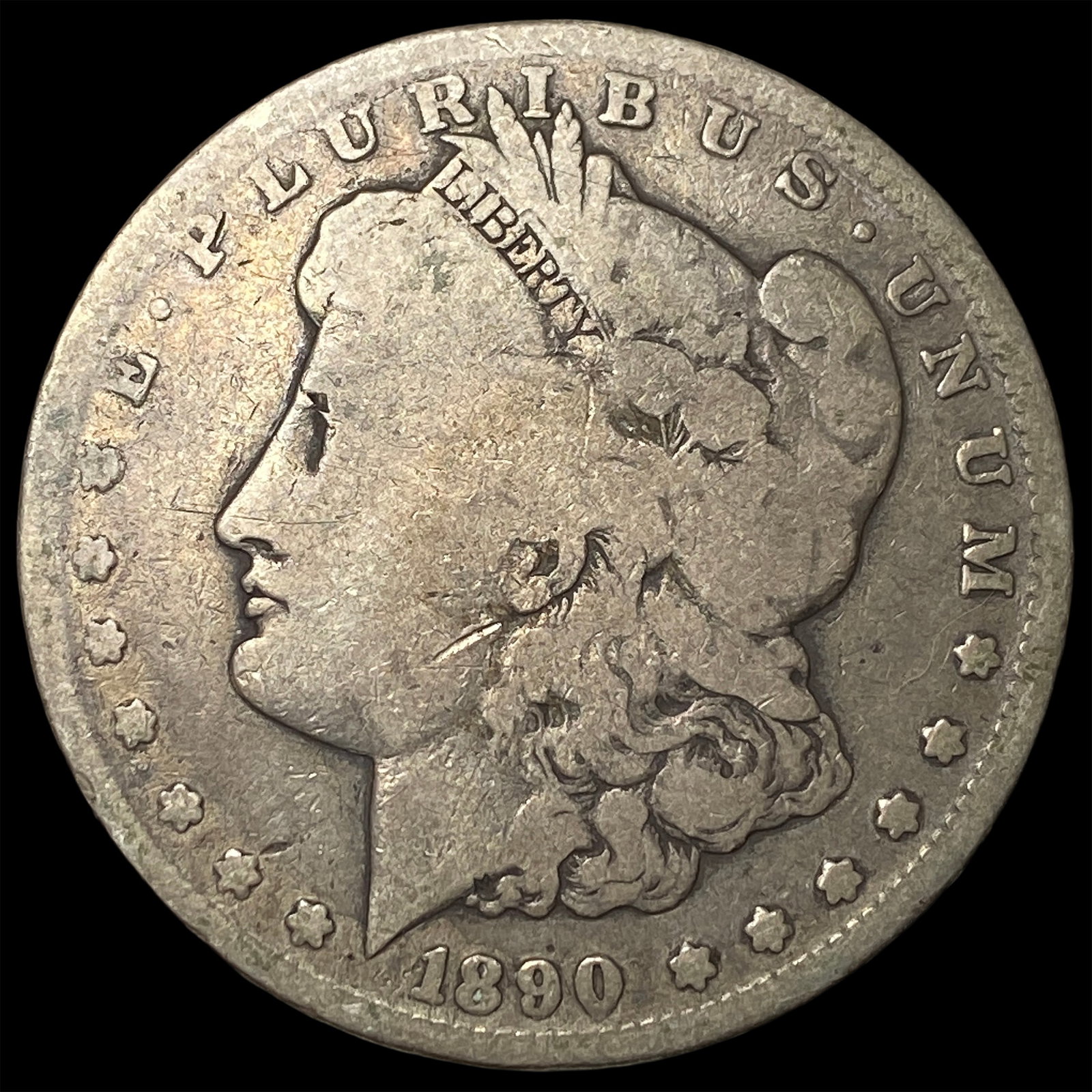 1890-CC Silver Morgan Dollar LIGHTLY CIRCULATED: 1890-CC Silver Morgan Dollar LIGHTLY CIRCULATED
