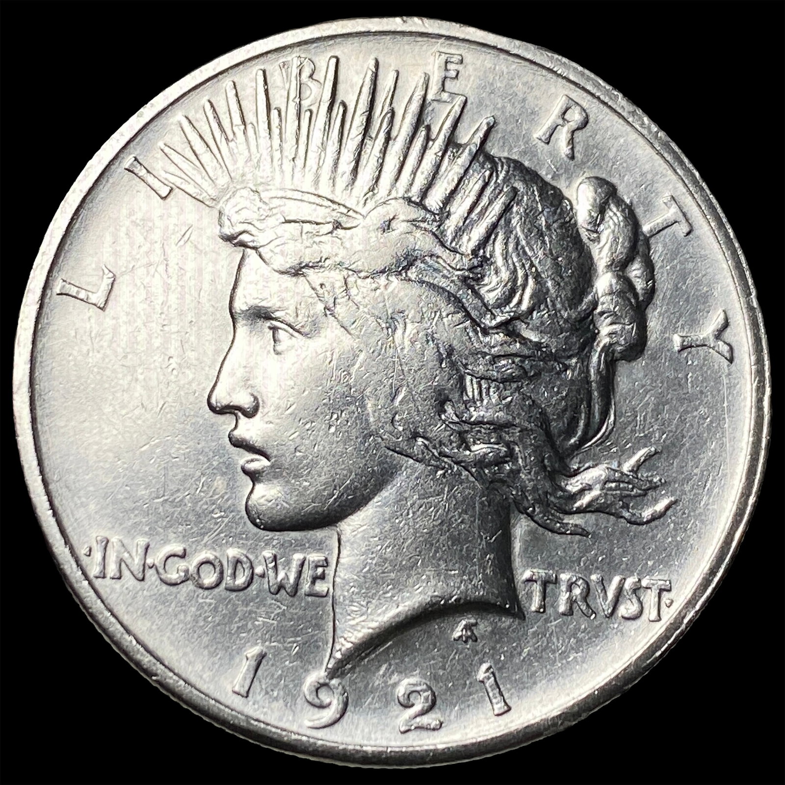 1921 Silver High Relief Peace Dollar UNCIRCULATED: 1921 Silver High Relief Peace Dollar UNCIRCULATED