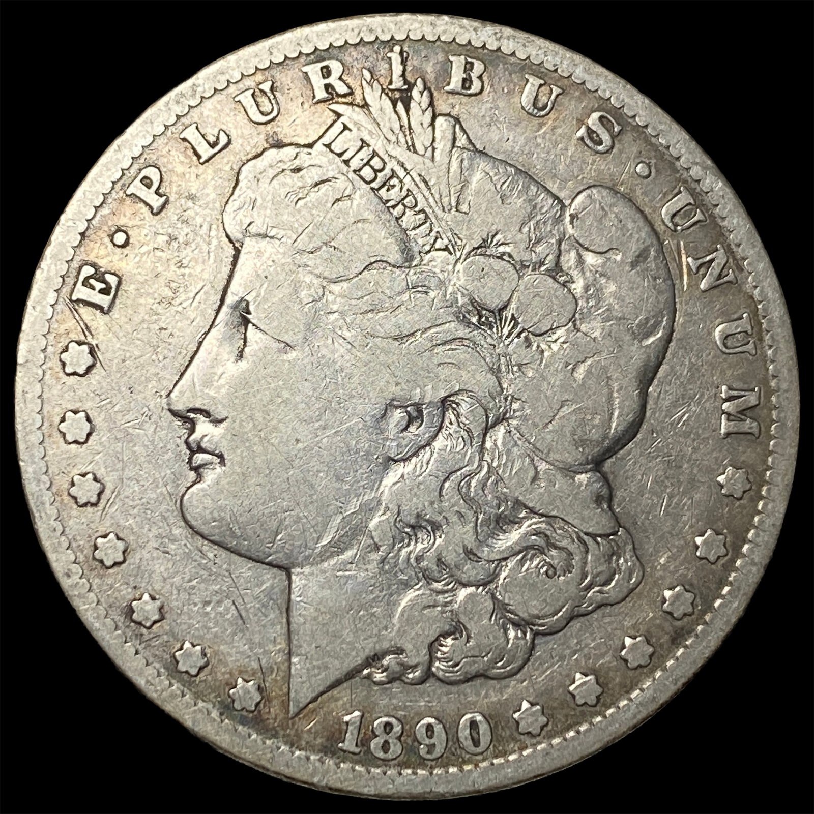 1890-CC Silver Morgan Dollar LIGHTLY CIRCULATED: 1890-CC Silver Morgan Dollar LIGHTLY CIRCULATED