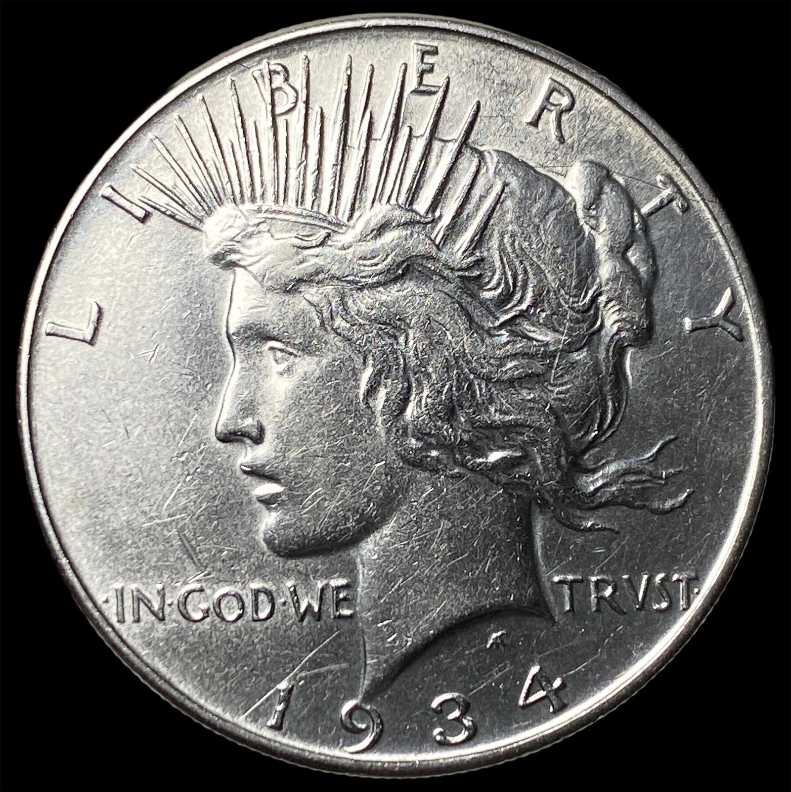 1934 Peace Silver Dollar CHOICE BU: 1934 Peace Silver Dollar CHOICE BU