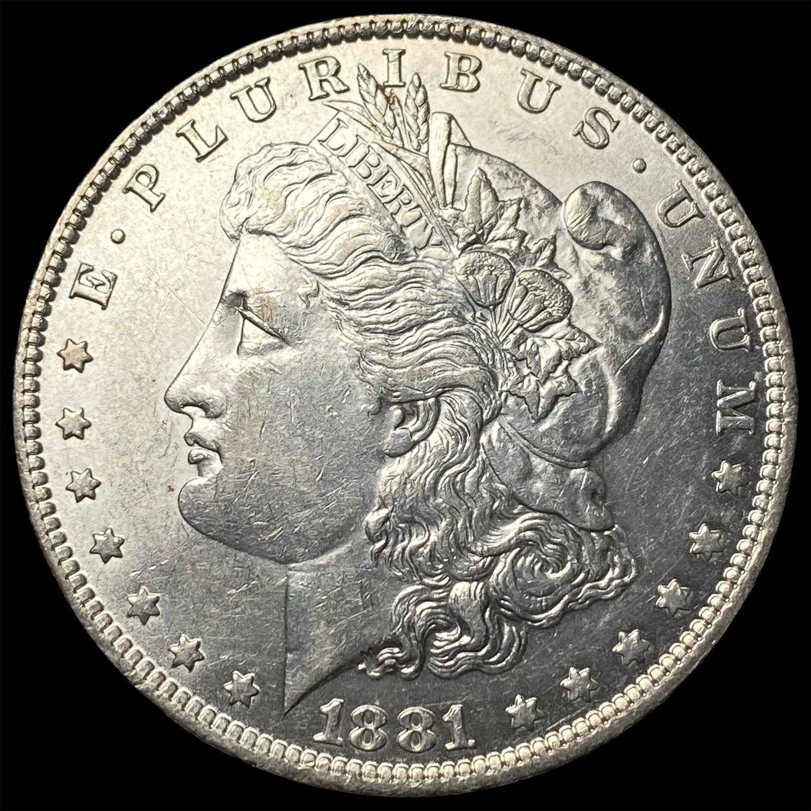 1881-O Silver Morgan Dollar GEM BU: 1881-O Silver Morgan Dollar GEM BU