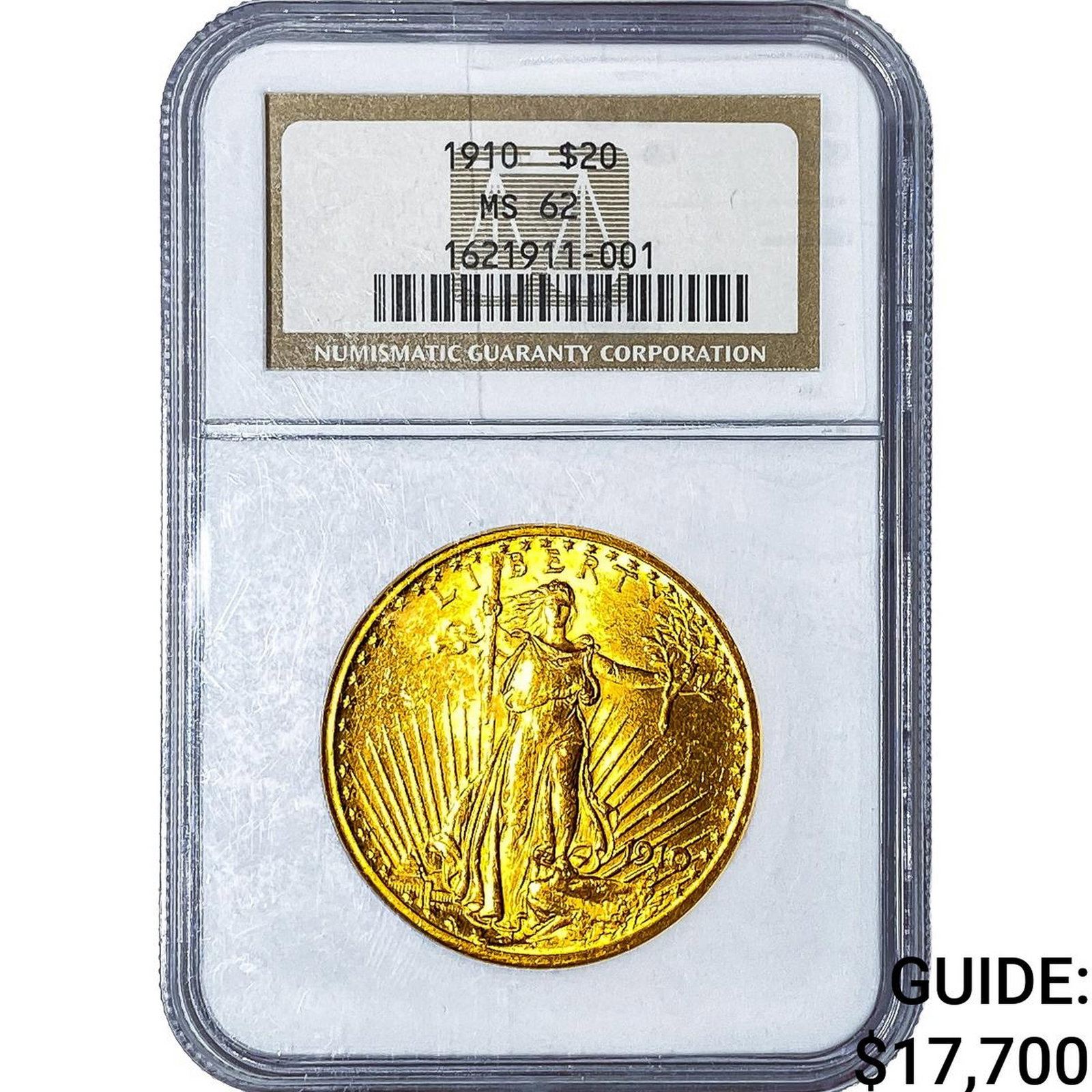 1910 $20 Gold Double Eagle NGC MS62 (1 of 4)