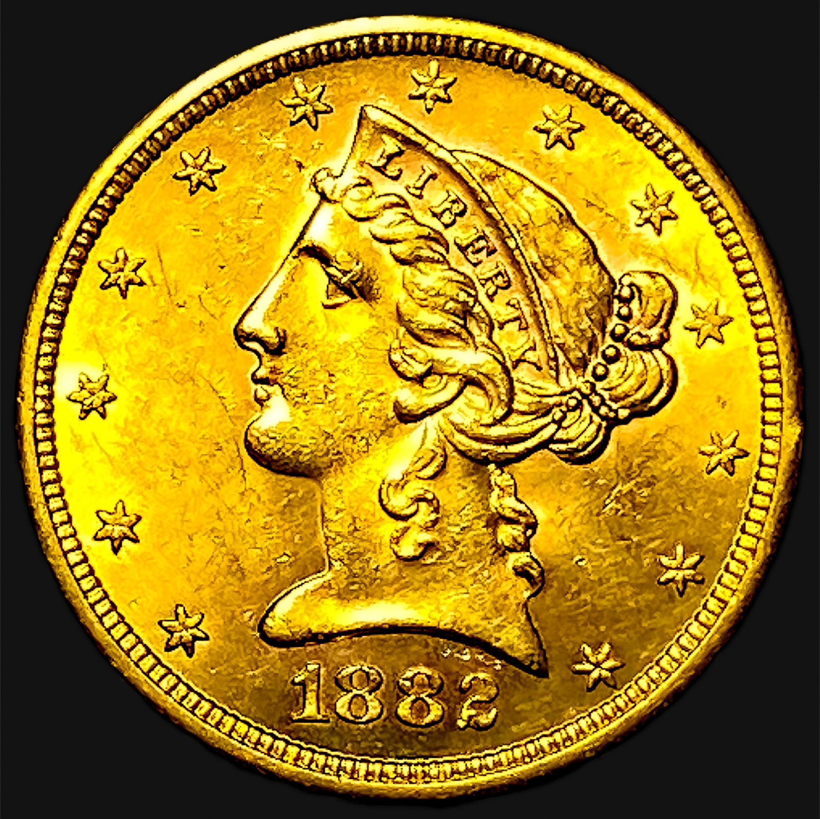 1882-S $5 Gold Half Eagle (1 of 2)