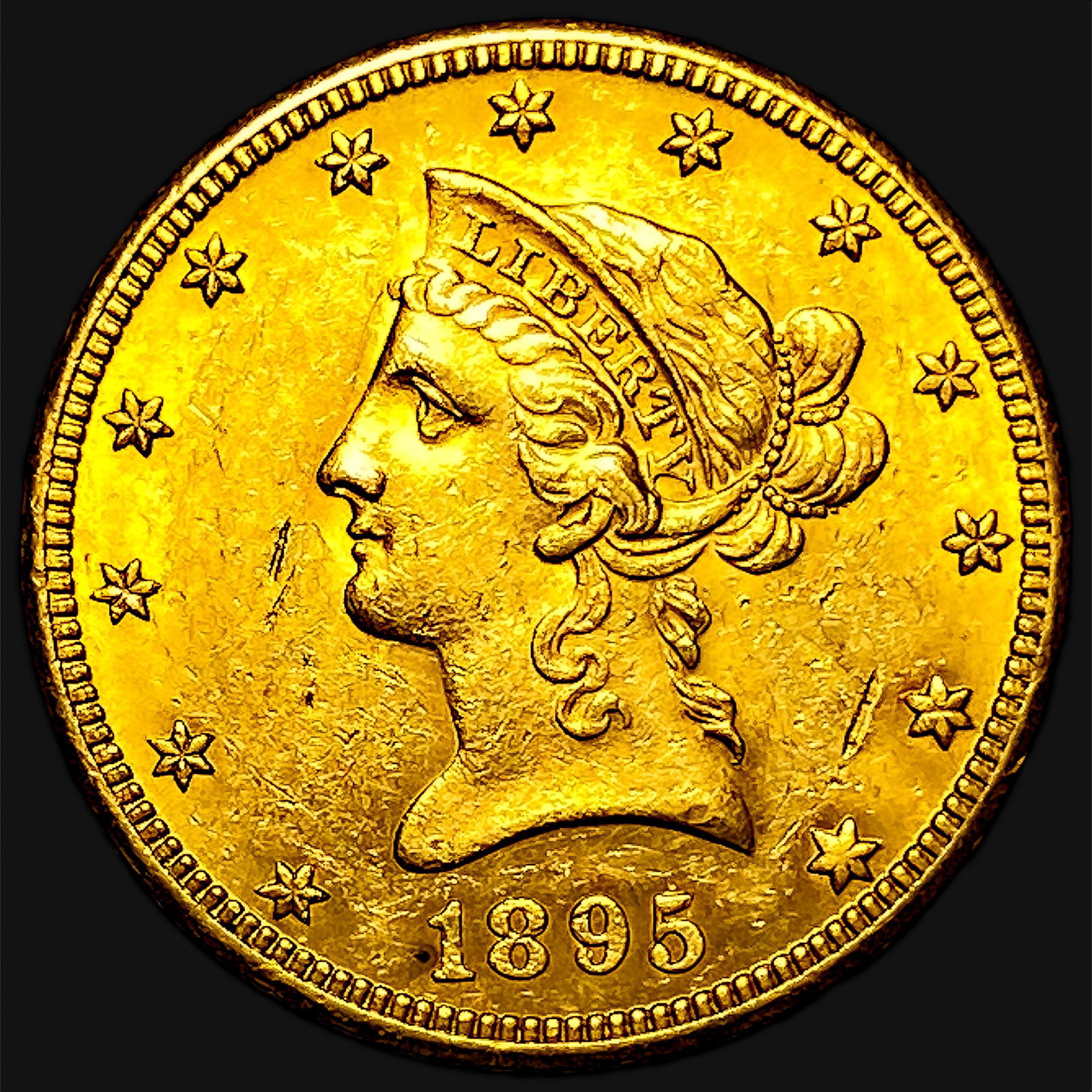 1895-O $10 Gold Eagle: 1895-O $10 Gold Eagle