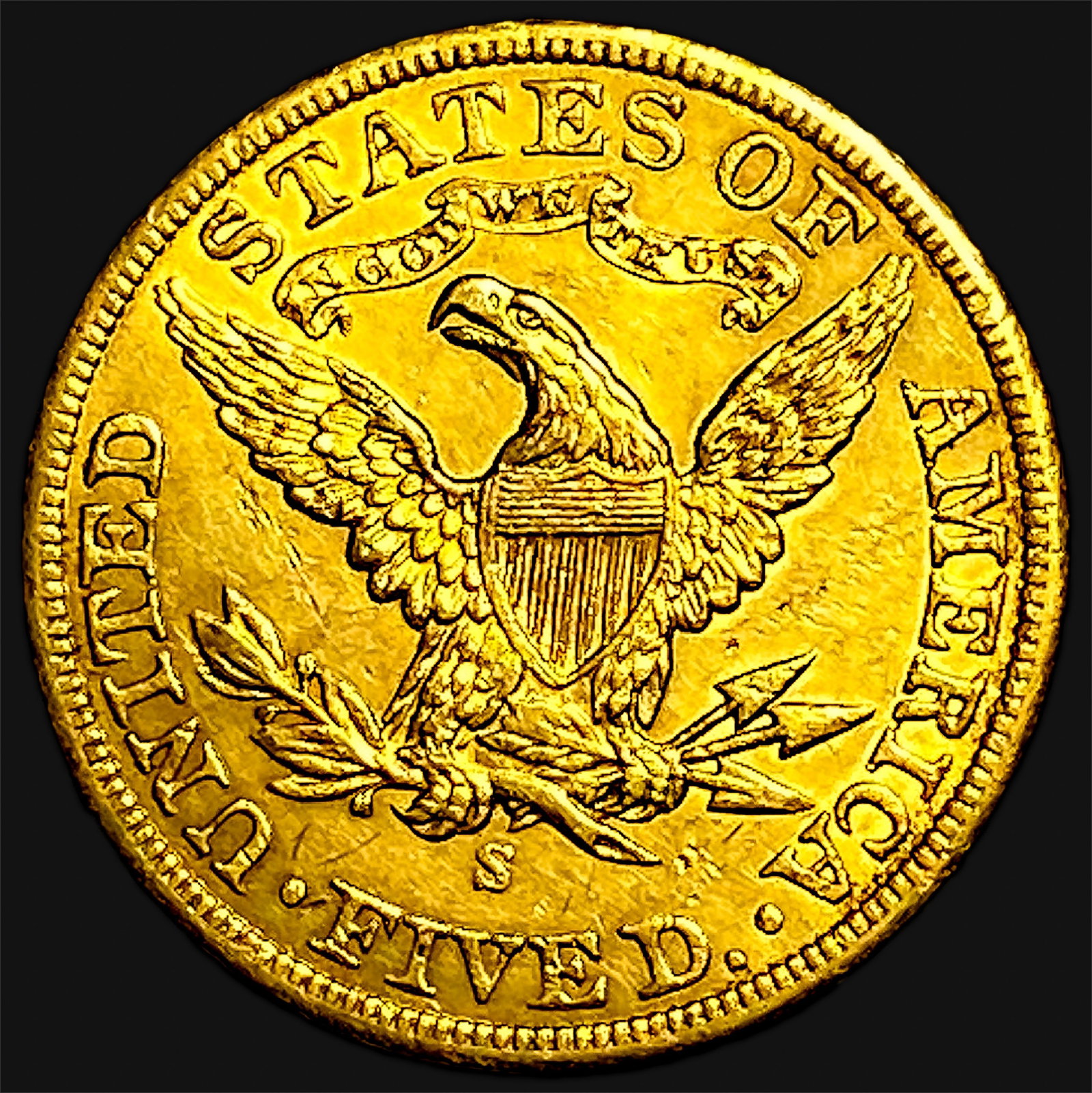 1901-S $5 Gold Half Eagle - 2