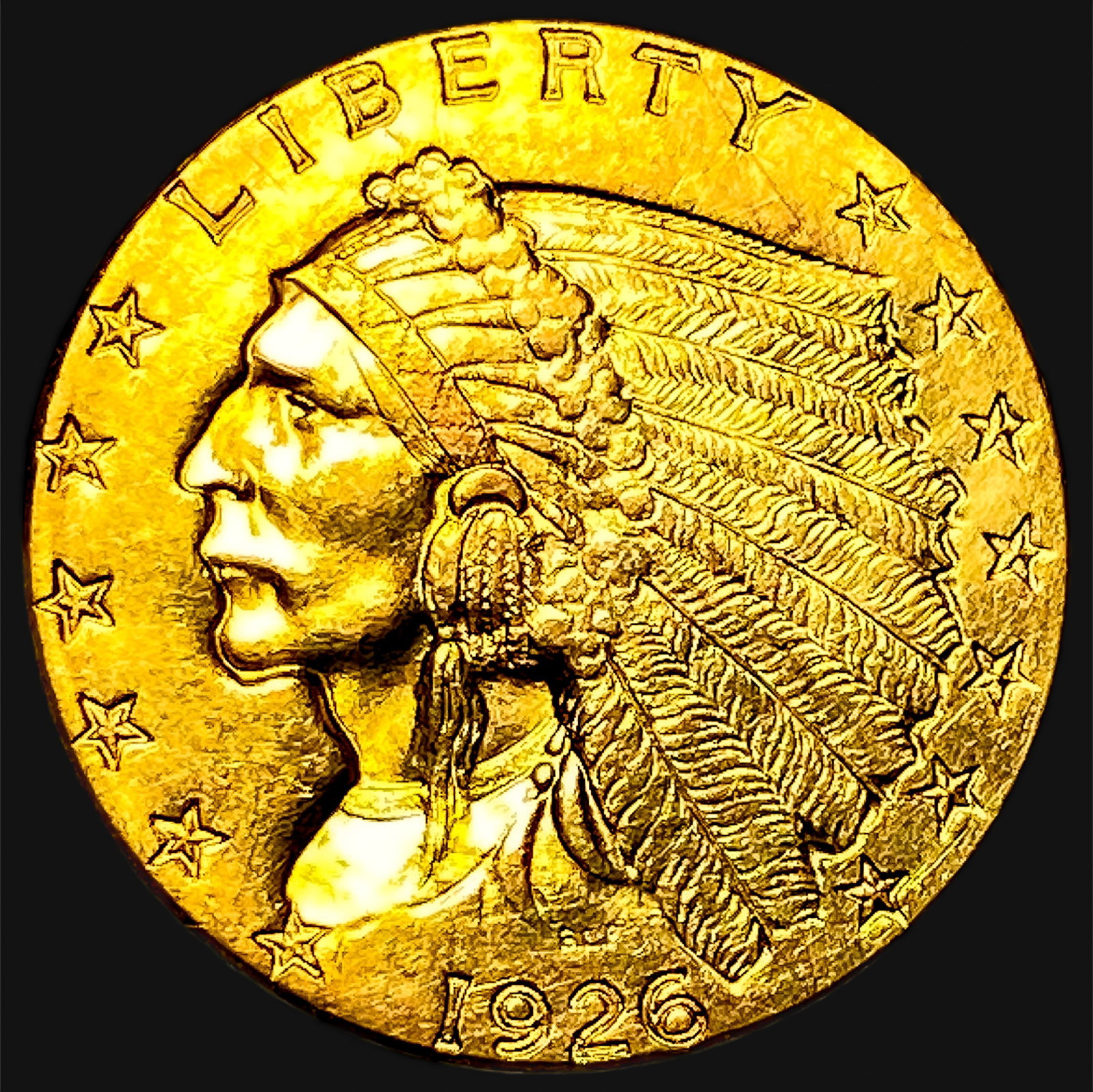 1926 $2.50 Gold Quarter Eagle (1 of 2)