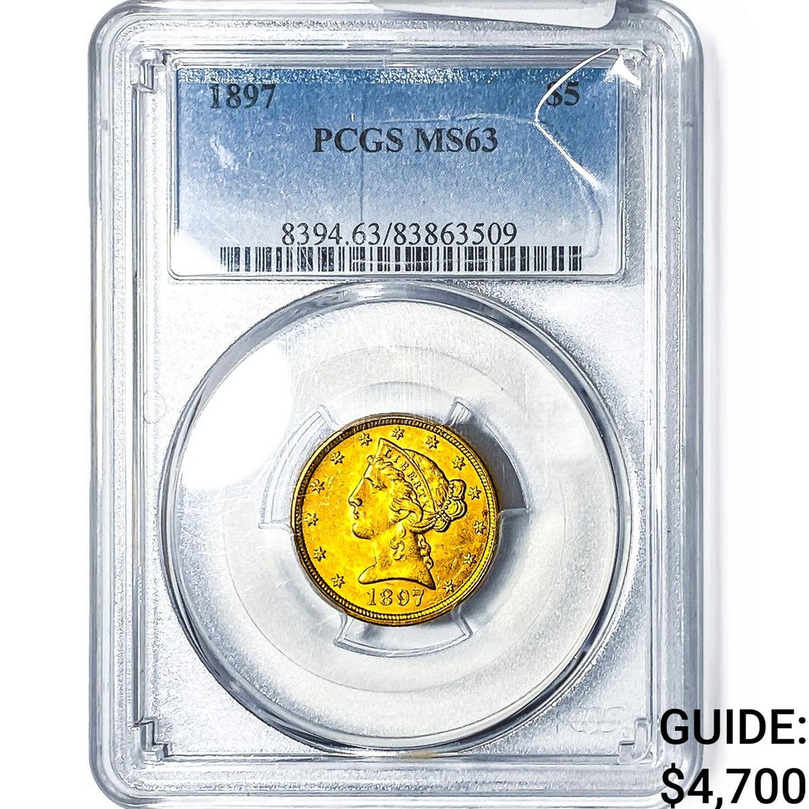 1897 $5 Gold Half Eagle PCGS MS63 (1 of 4)