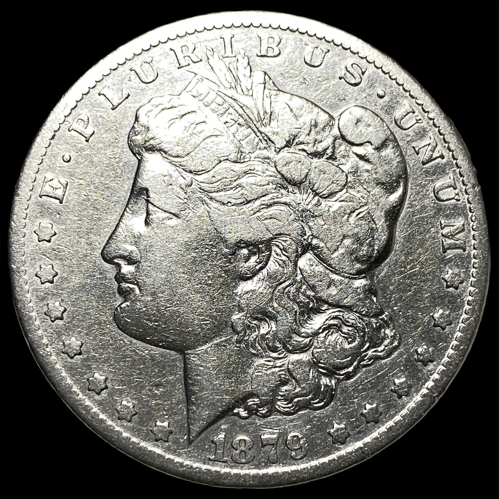 1879-CC Silver Morgan Dollar CLOSELY UNCIRCULATED: 1879-CC Silver Morgan Dollar CLOSELY UNCIRCULATED