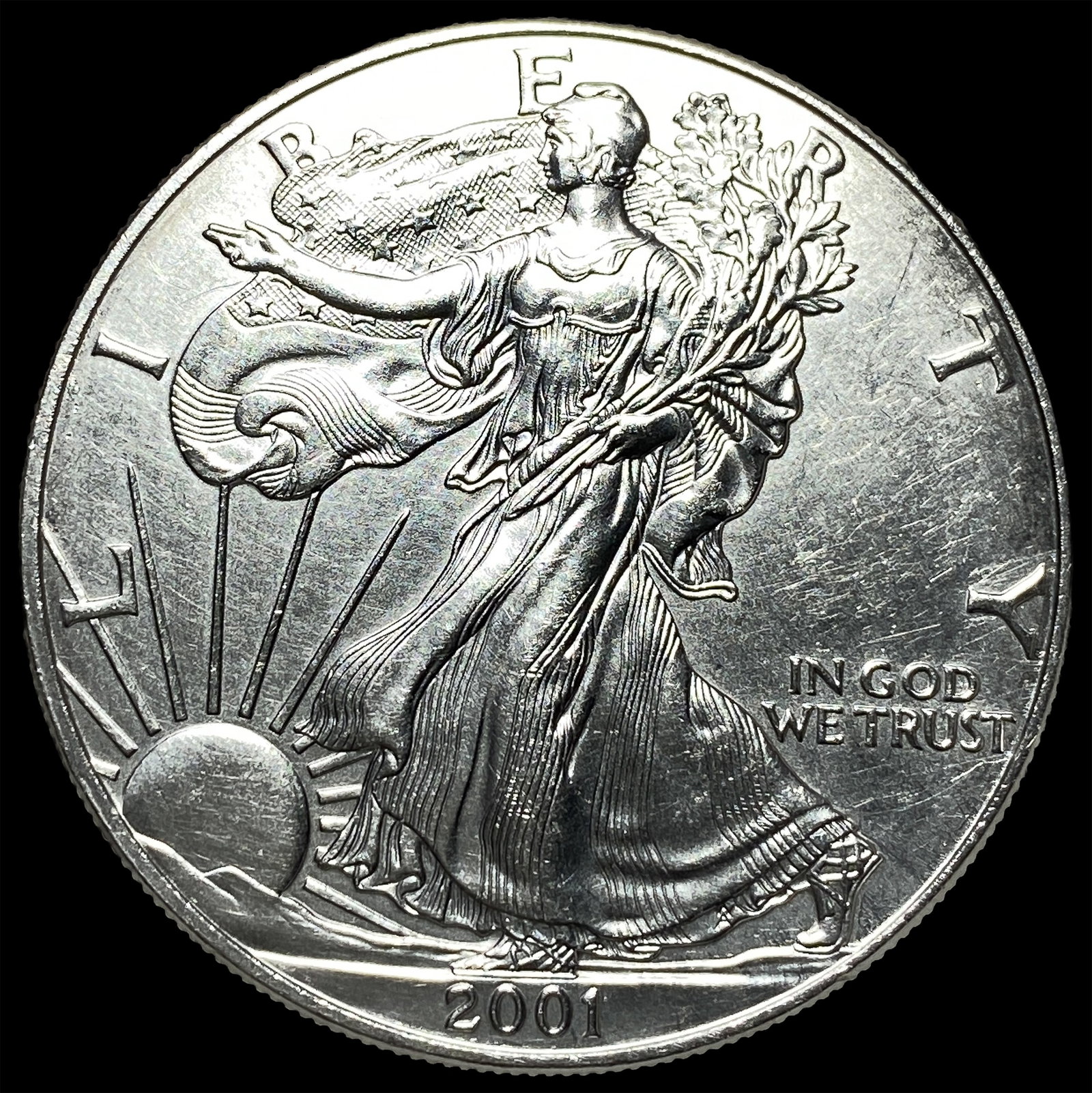 2001 Silver American Eagle $1 CHOICE BU (1 of 2)
