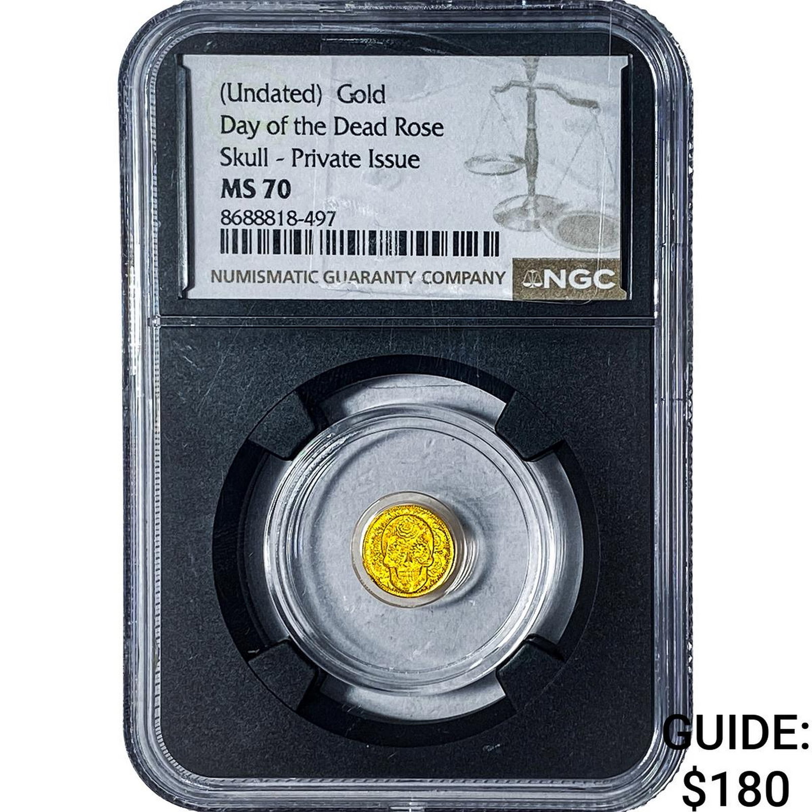 Day of the Dead Rose Skull 1/200oz Gold Pri. Iss. (1 of 2)