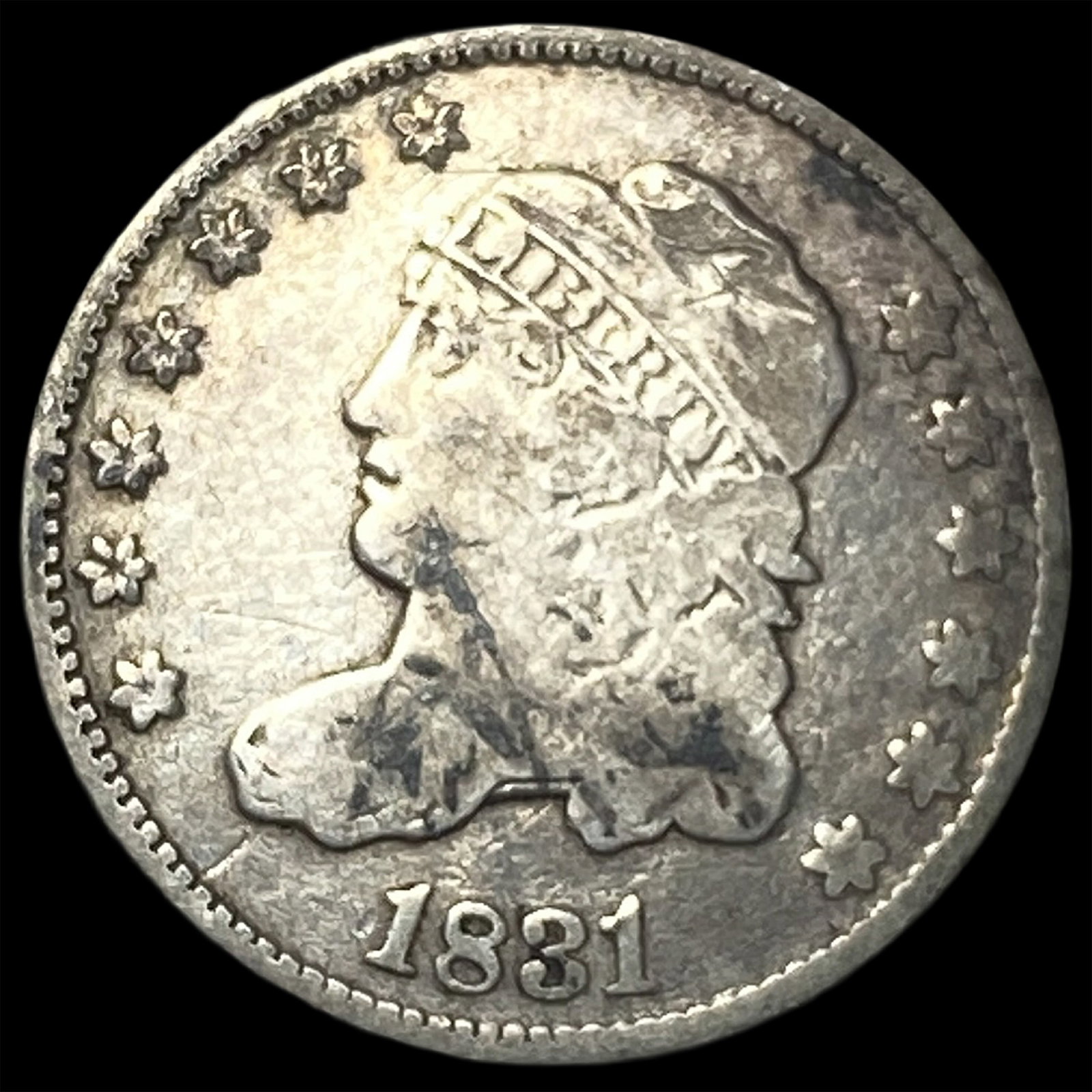 1831 Capped Bust Half Dime NEARLY UNCIRCULATED (1 of 2)