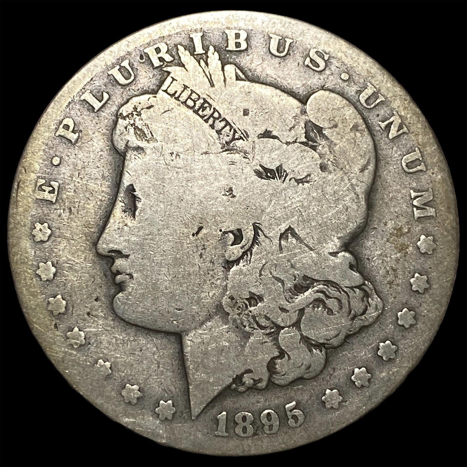 1895-S Silver Morgan Dollar NICELY CIRCULATED: 1895-S Silver Morgan Dollar NICELY CIRCULATED