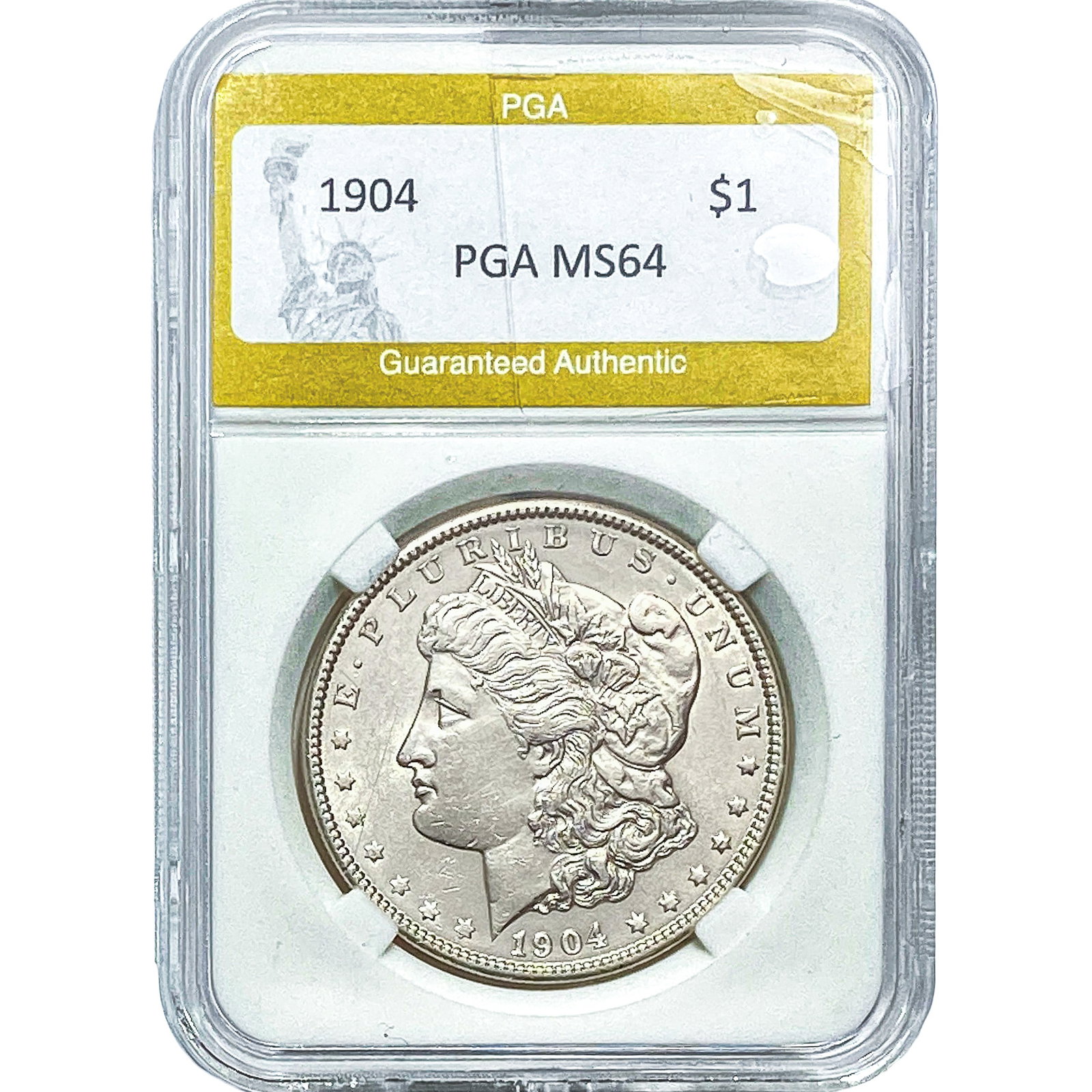 1904 Morgan Silver Dollar PGA MS64: 1904 Morgan Silver Dollar PGA MS64