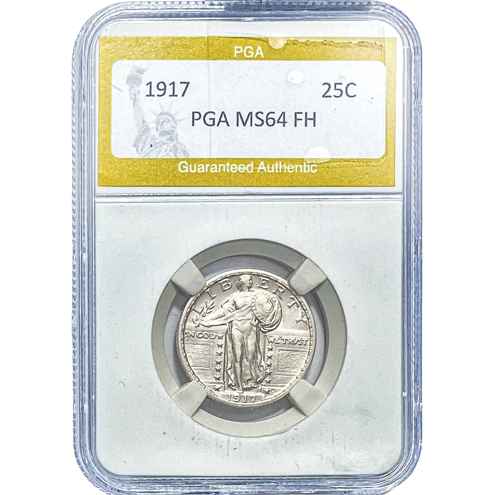 1917 Standing Liberty Quarter PGA MS64FH: 1917 Standing Liberty Quarter PGA MS64FH