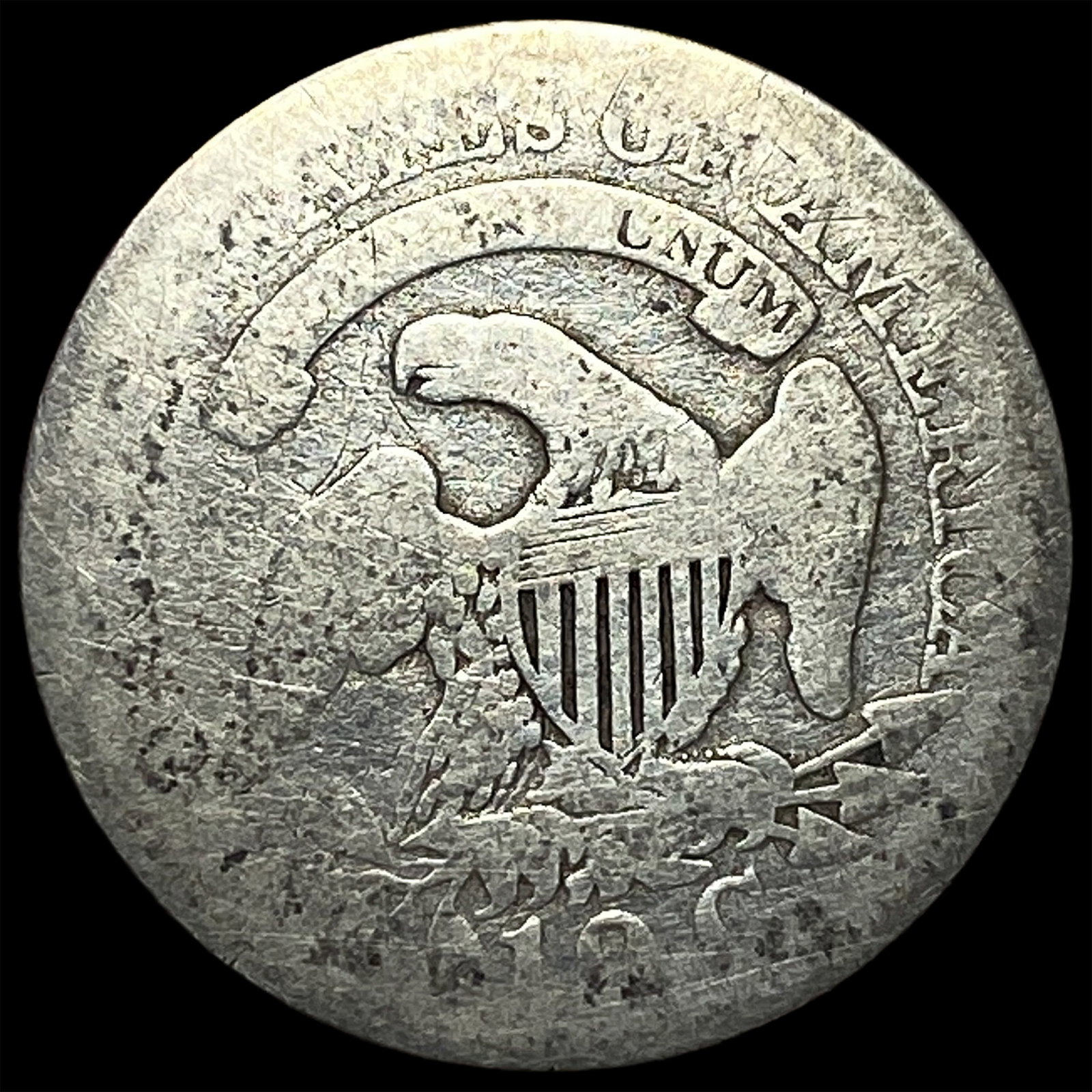 1827 Capped Bust Dime NICELY CIRCULATED - 2