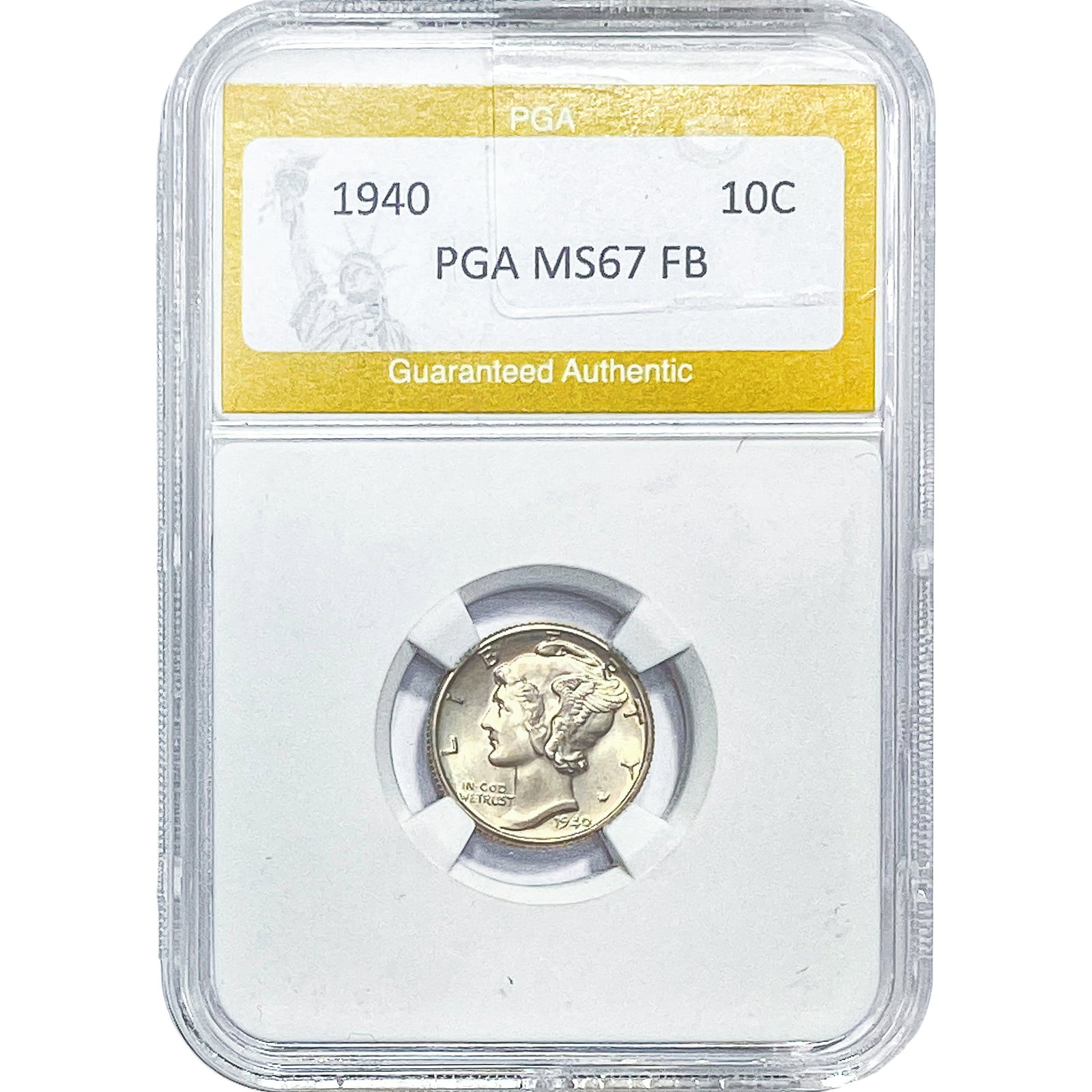 1940 Mercury Silver Dime PGA MS67FB (1 of 2)