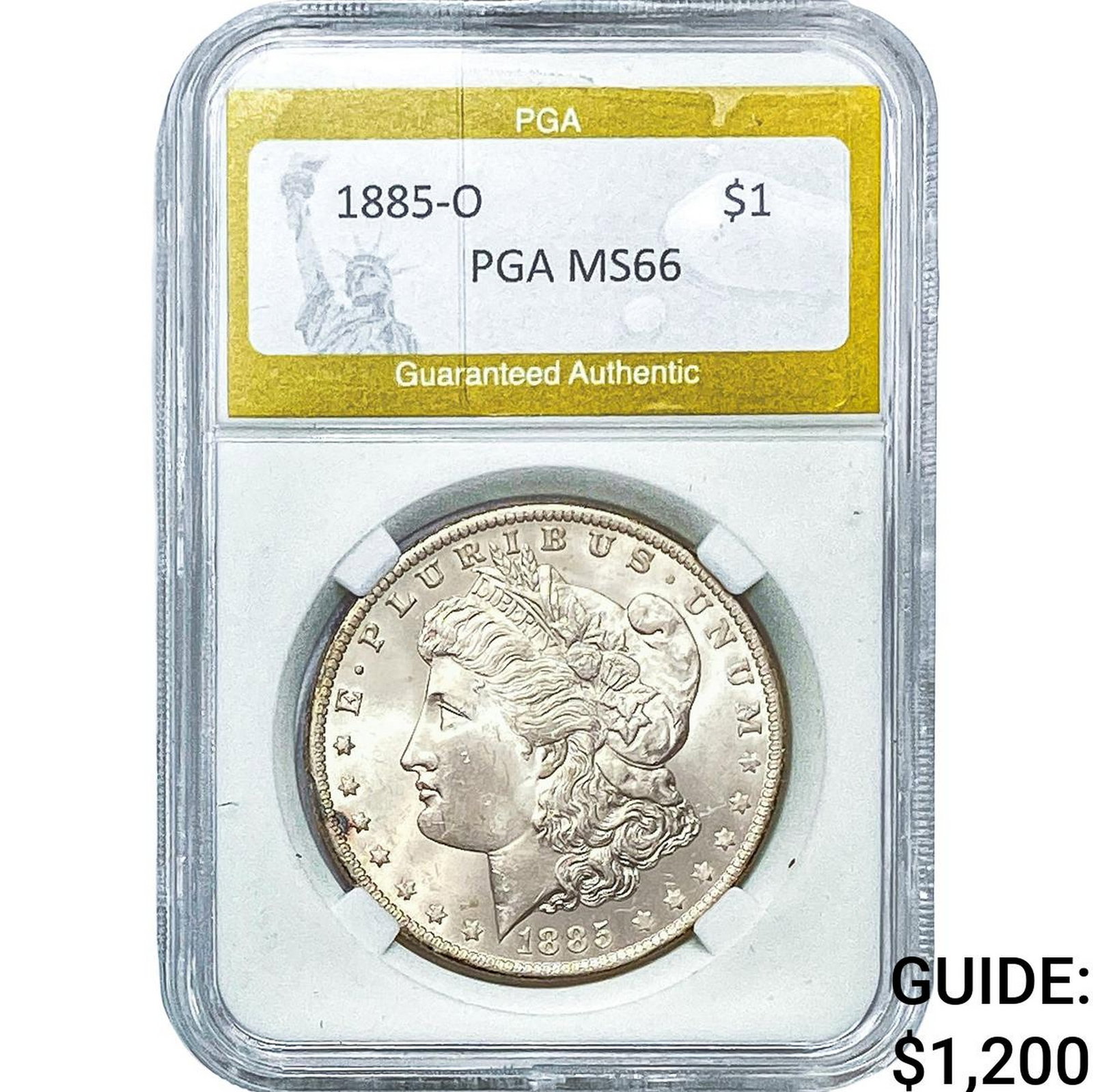 1885-O Morgan Silver Dollar PGA MS66 (1 of 2)