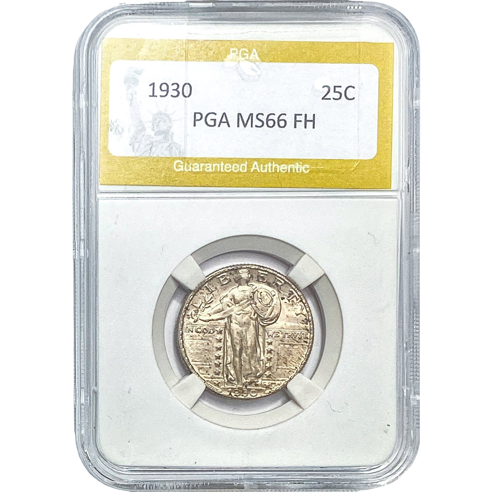 1930 Standing Liberty Quarter PGA MS66FH: 1930 Standing Liberty Quarter PGA MS66FH