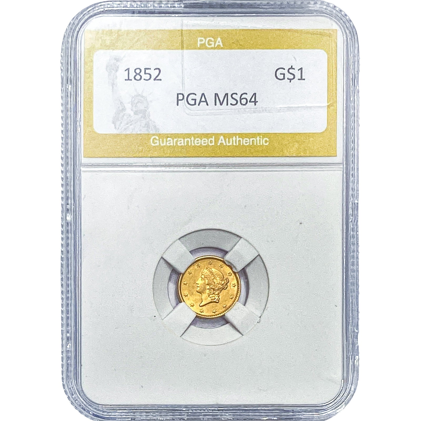 1852 Rare Gold Dollar PGA MS64 (1 of 2)