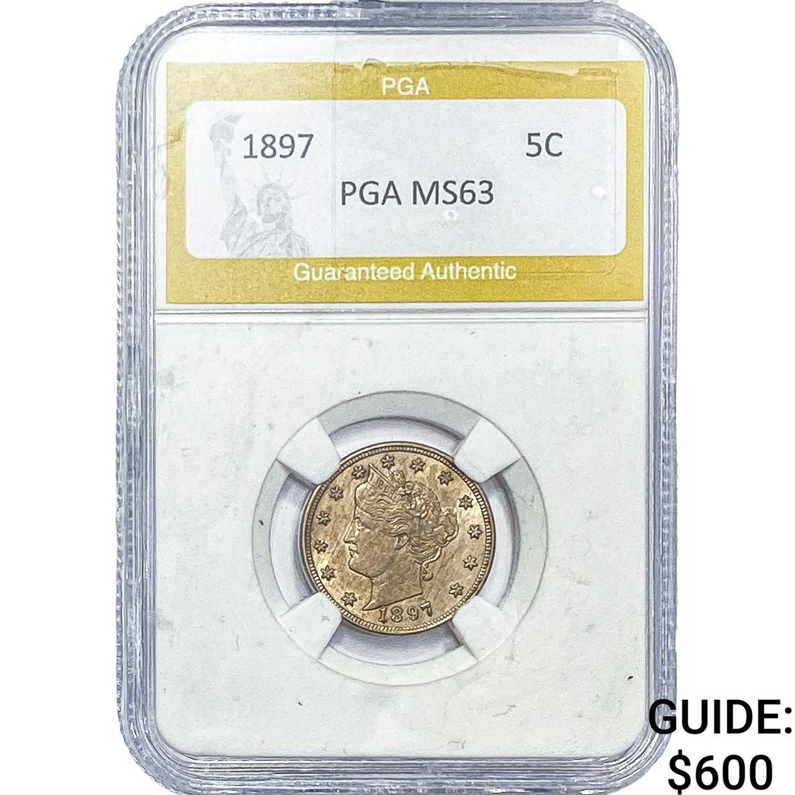 1897 Liberty Victory Nickel PGA MS63 (1 of 2)