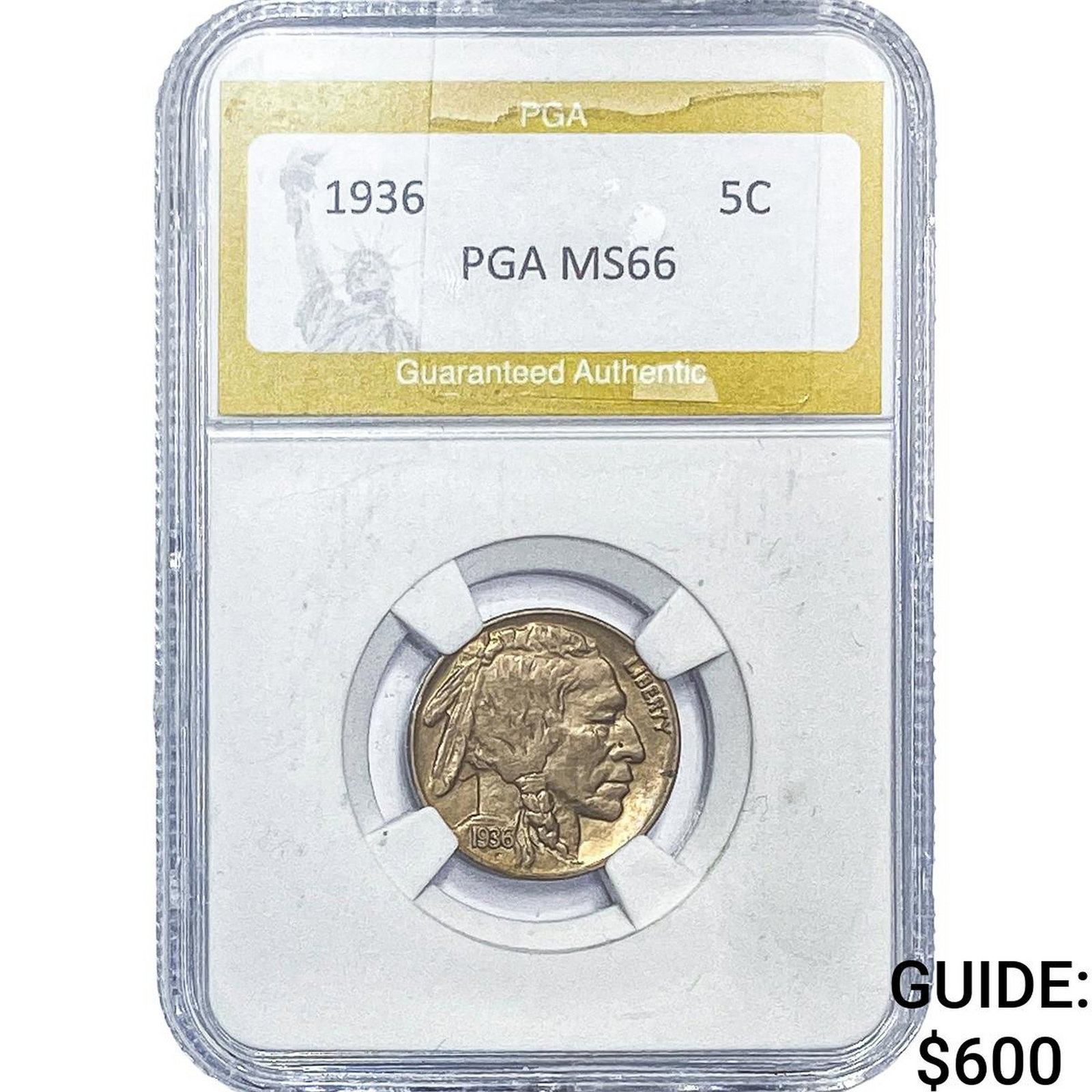 1936 Buffalo Nickel PGA MS66 (1 of 2)