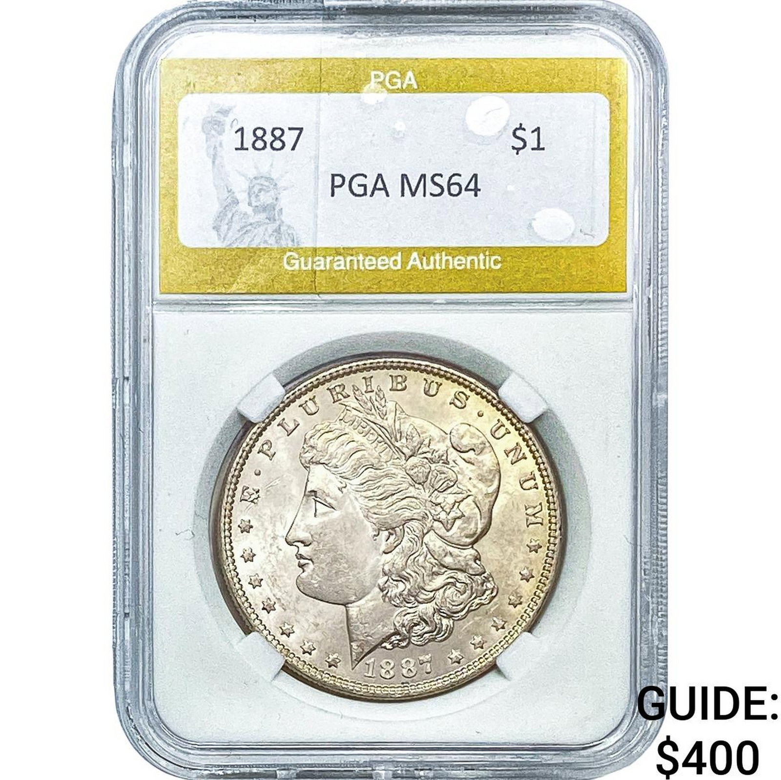 1887 Morgan Silver Dollar PGA MS64: 1887 Morgan Silver Dollar PGA MS64