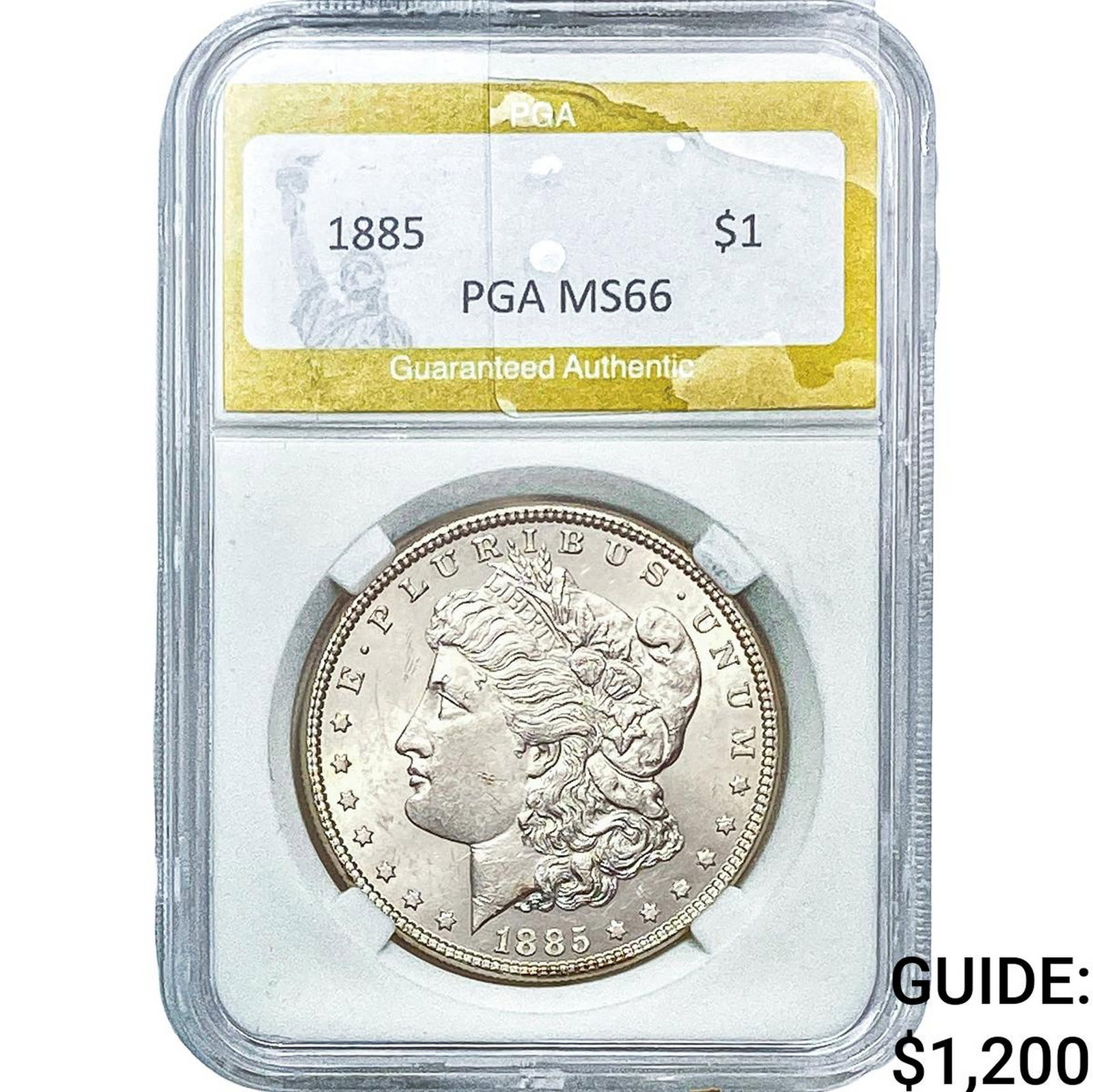 1885 Morgan Silver Dollar PGA MS66: 1885 Morgan Silver Dollar PGA MS66