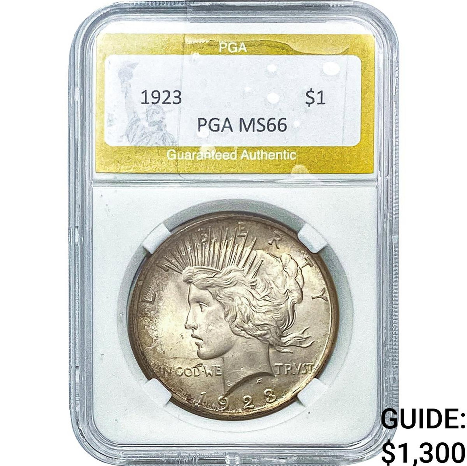 1923 Silver Peace Dollar PGA MS66 (1 of 2)