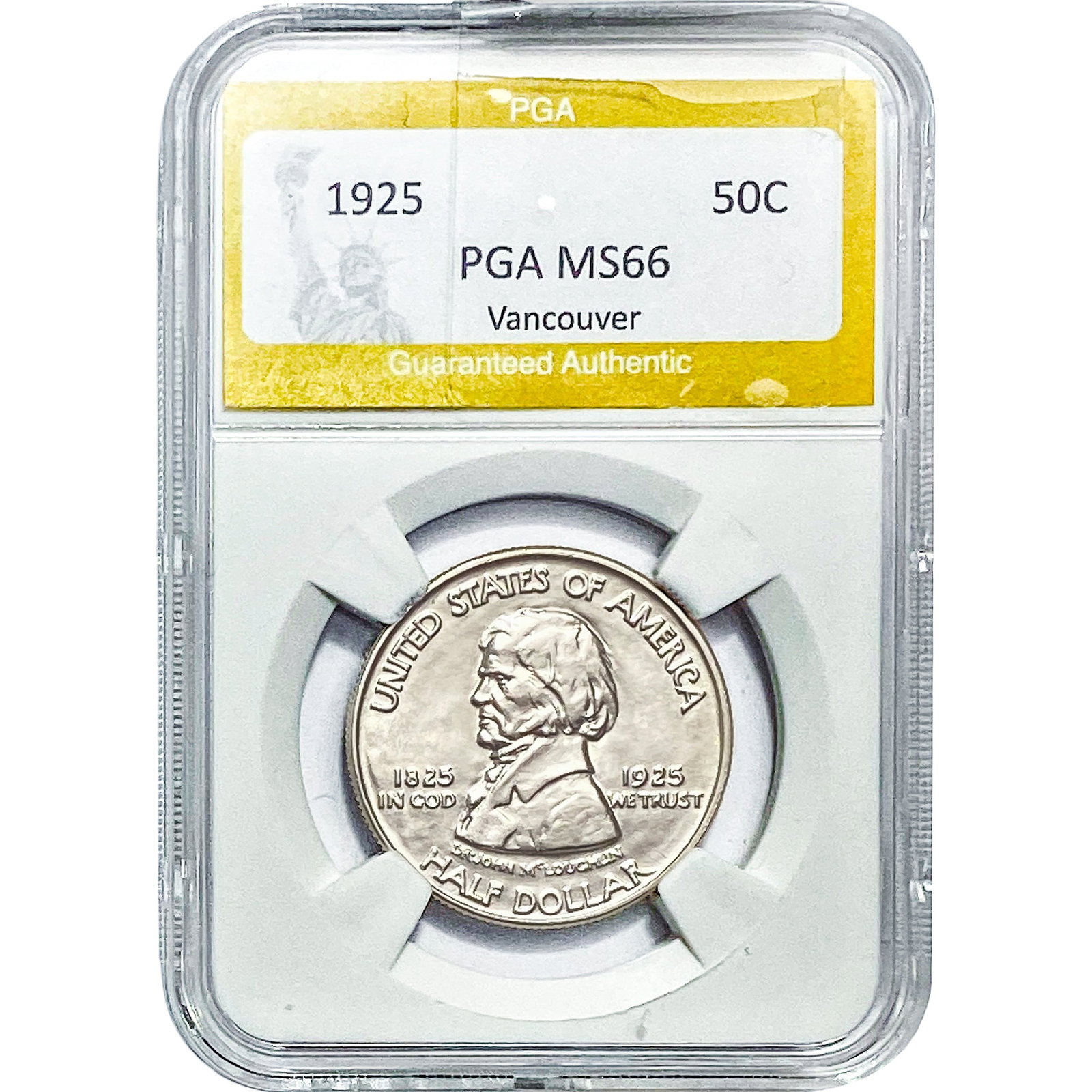 1925 Vancouver Half Dollar PGA MS66: 1925 Vancouver Half Dollar PGA MS66