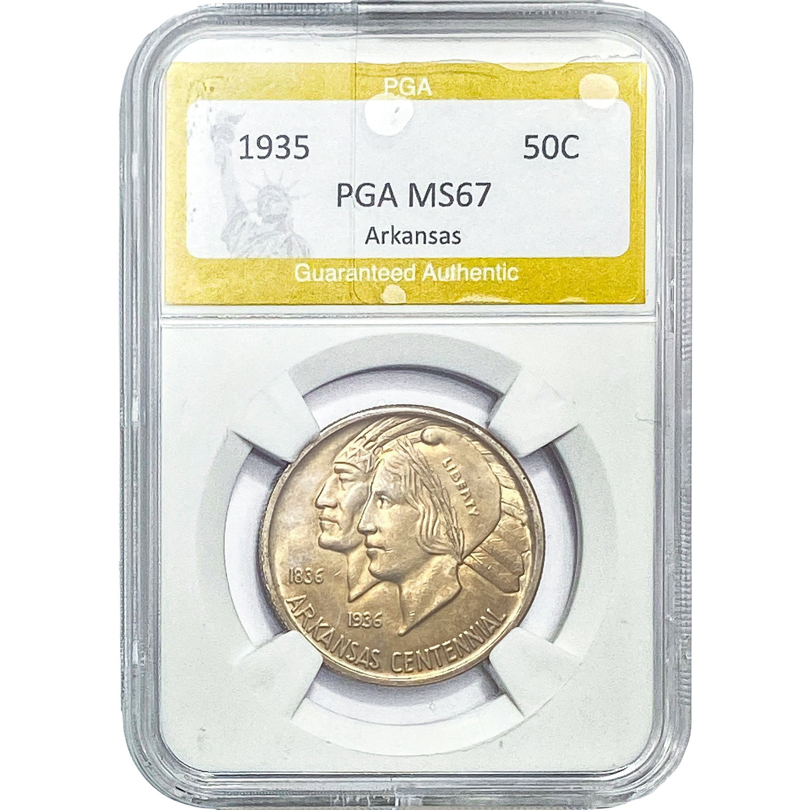 1935 Arkansas Half Dollar PGA MS67 (1 of 2)