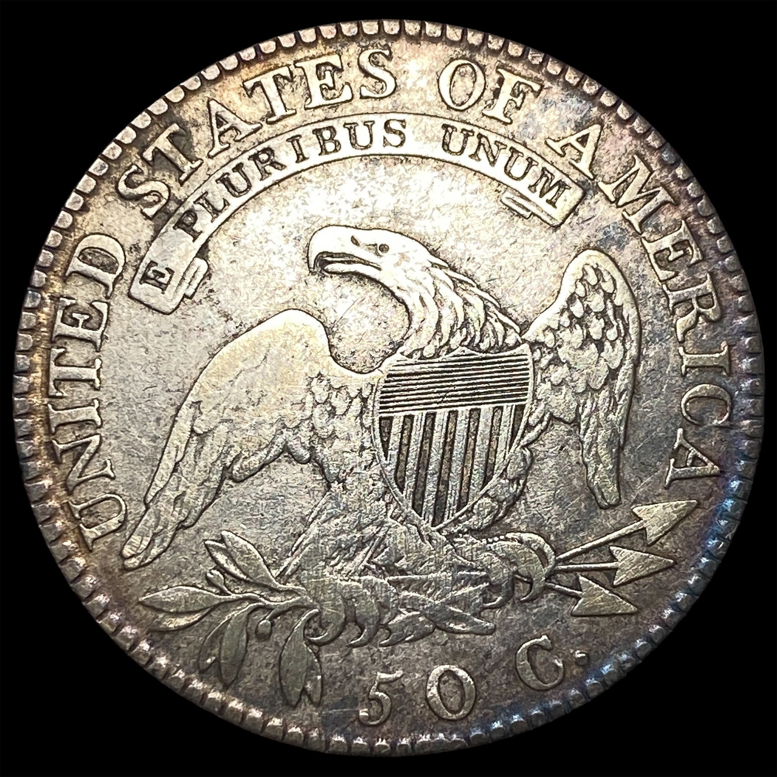 1819 Capped Bust Half Dollar ABOUT UNCIRCULATED - 2