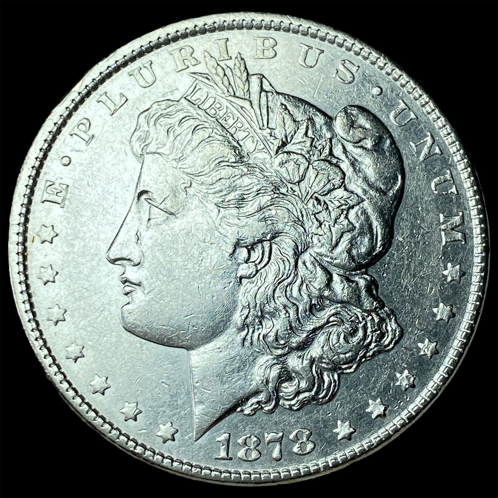 1878 Silver Morgan Dollar CHOICE AU: 1878 Silver Morgan Dollar CHOICE AU