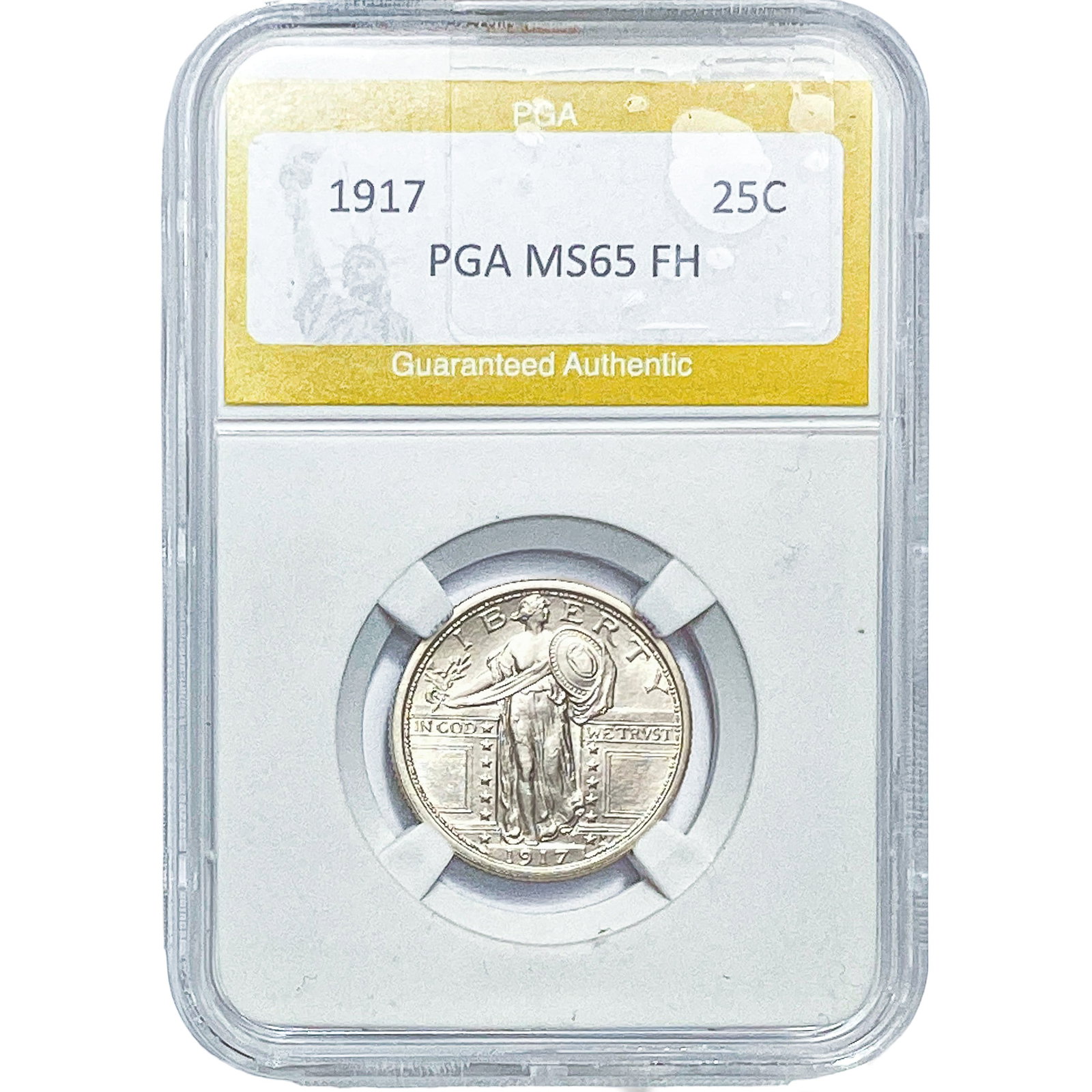 1917 Washington Silver Quarter PGA MS65FH: 1917 Washington Silver Quarter PGA MS65FH