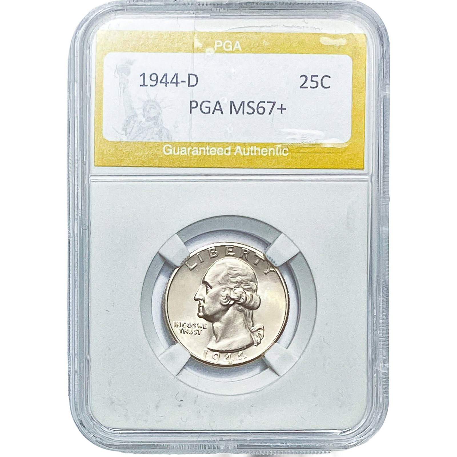 1944-D Washington Silver Quarter PGA MS67+: 1944-D Washington Silver Quarter PGA MS67+