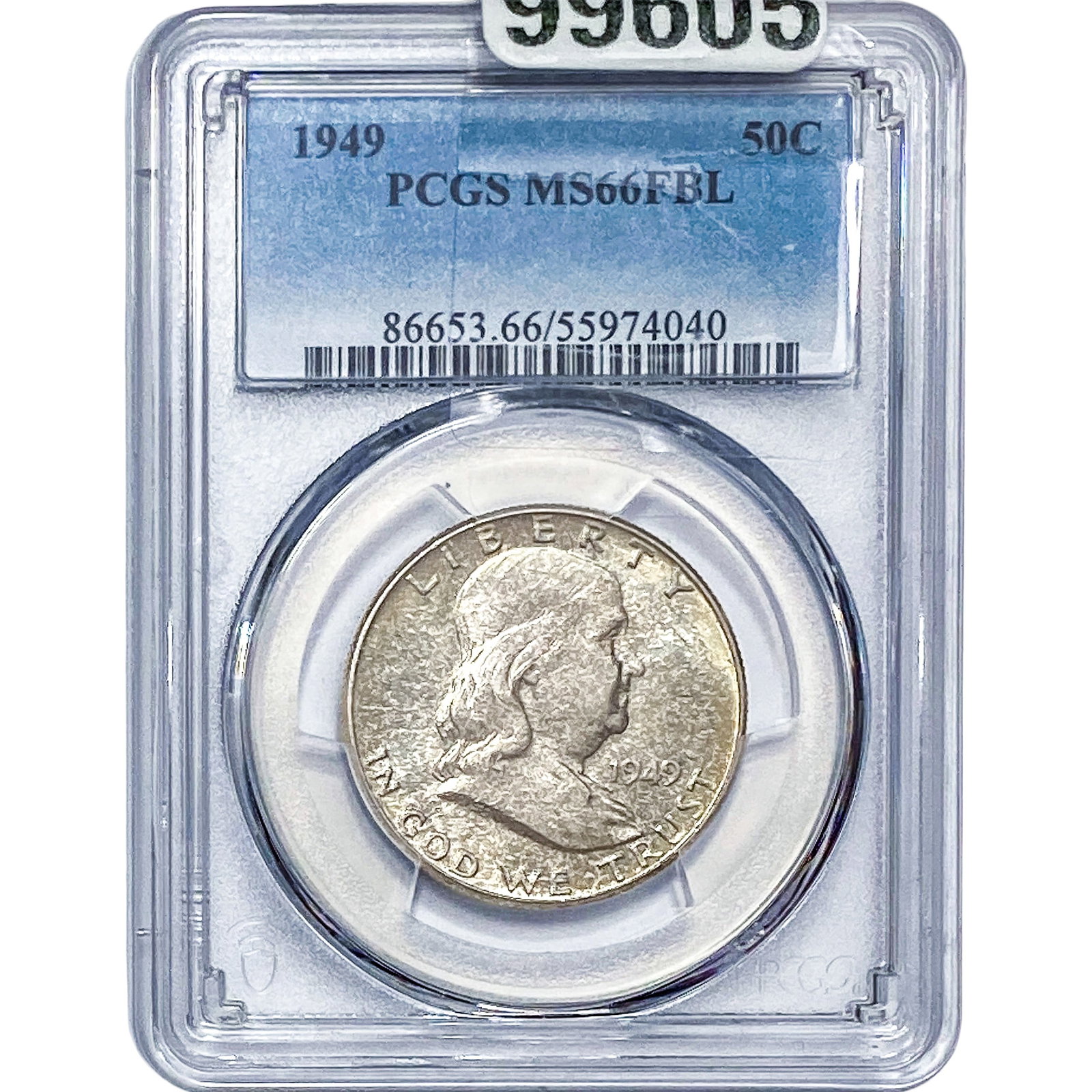 1949 Franklin Half Dollar PCGS MS66 FBL (1 of 2)