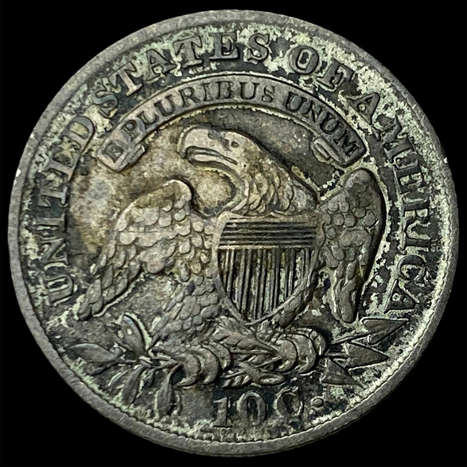 1835 Silver Capped Bust Dime ABOUT UNCIRCULATED - 2