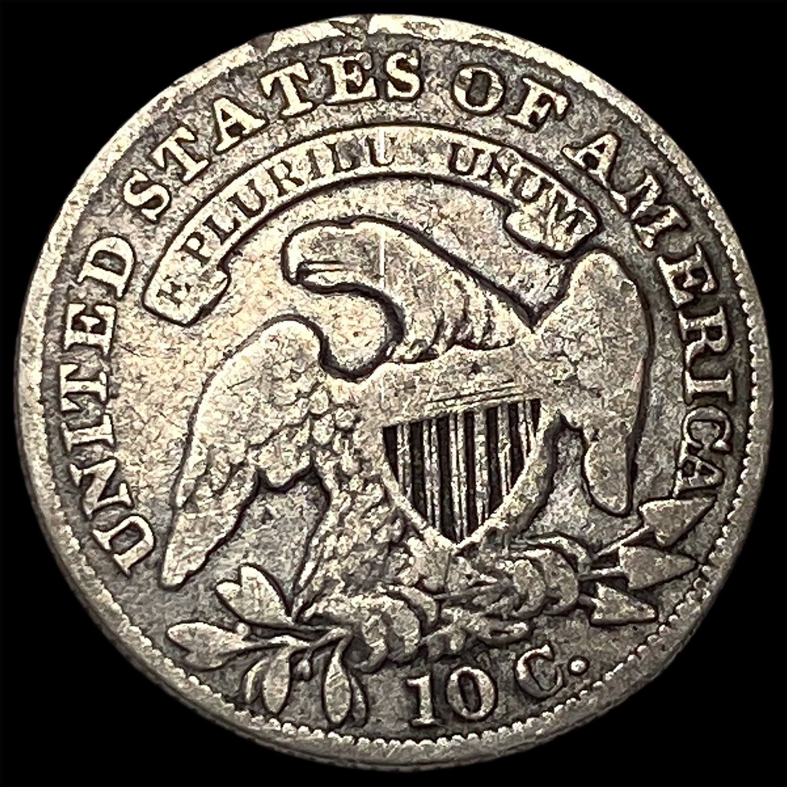 1834 Capped Bust Dime LIGHTLY CIRCULATED - 2