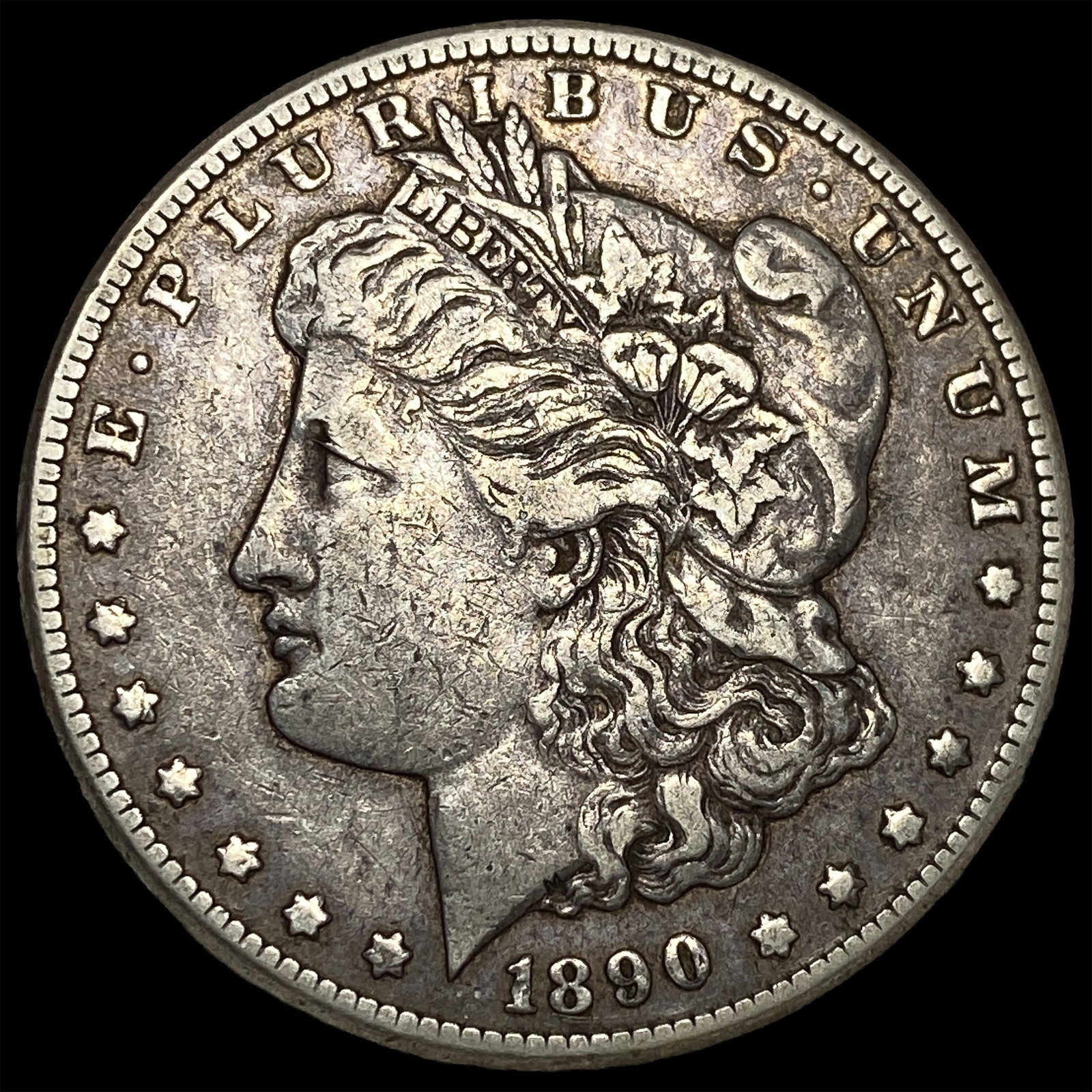 1890-CC Silver Morgan Dollar LIGHTLY CIRCULATED: 1890-CC Silver Morgan Dollar LIGHTLY CIRCULATED