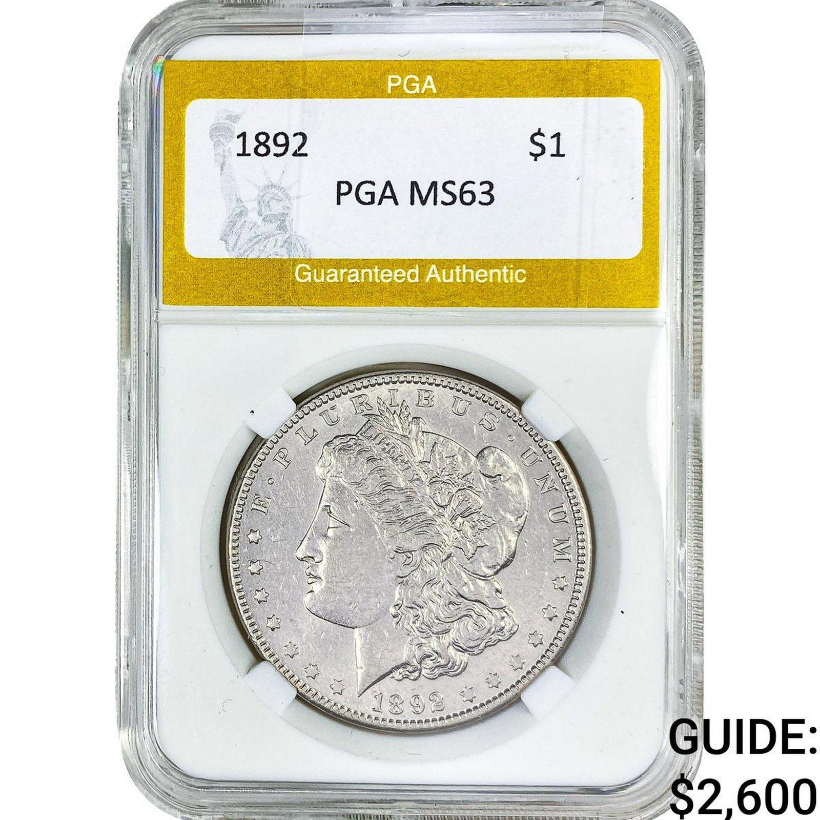 1892 Morgan Silver Dollar PGA MS63 (1 of 2)